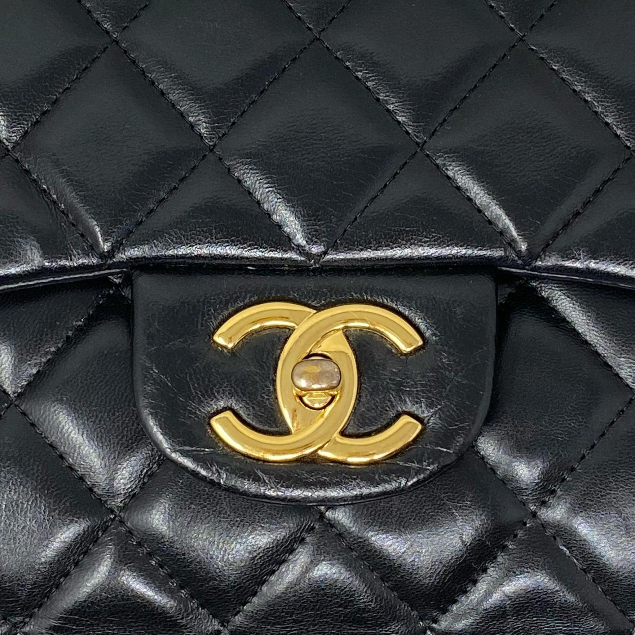 Chanel Black Lambskin Maxi Classic Flap - Image 11