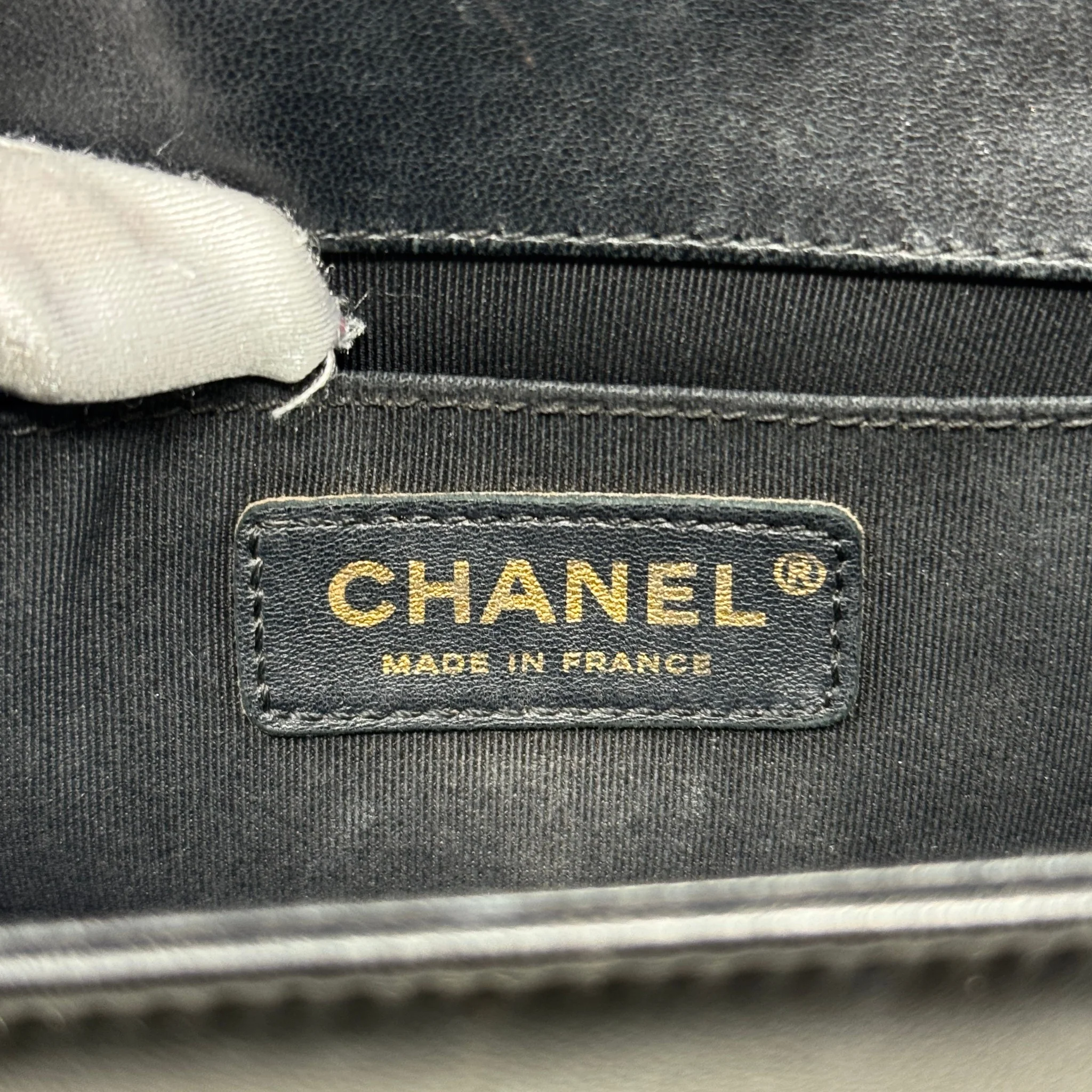 Chanel Black Lambskin Medium Boy Bag - Image 14