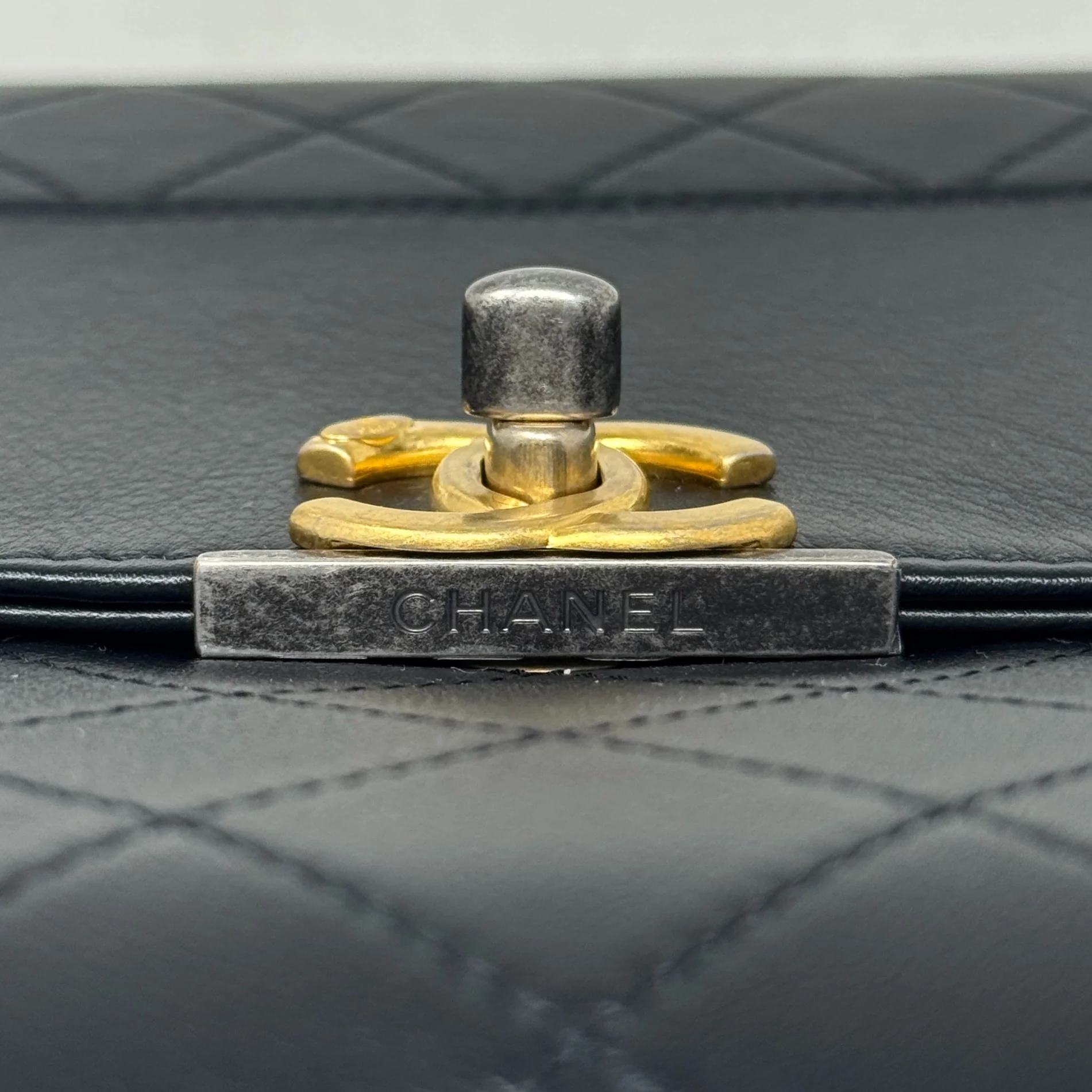 Chanel Black Sleek And Chic Clutch - Image 6