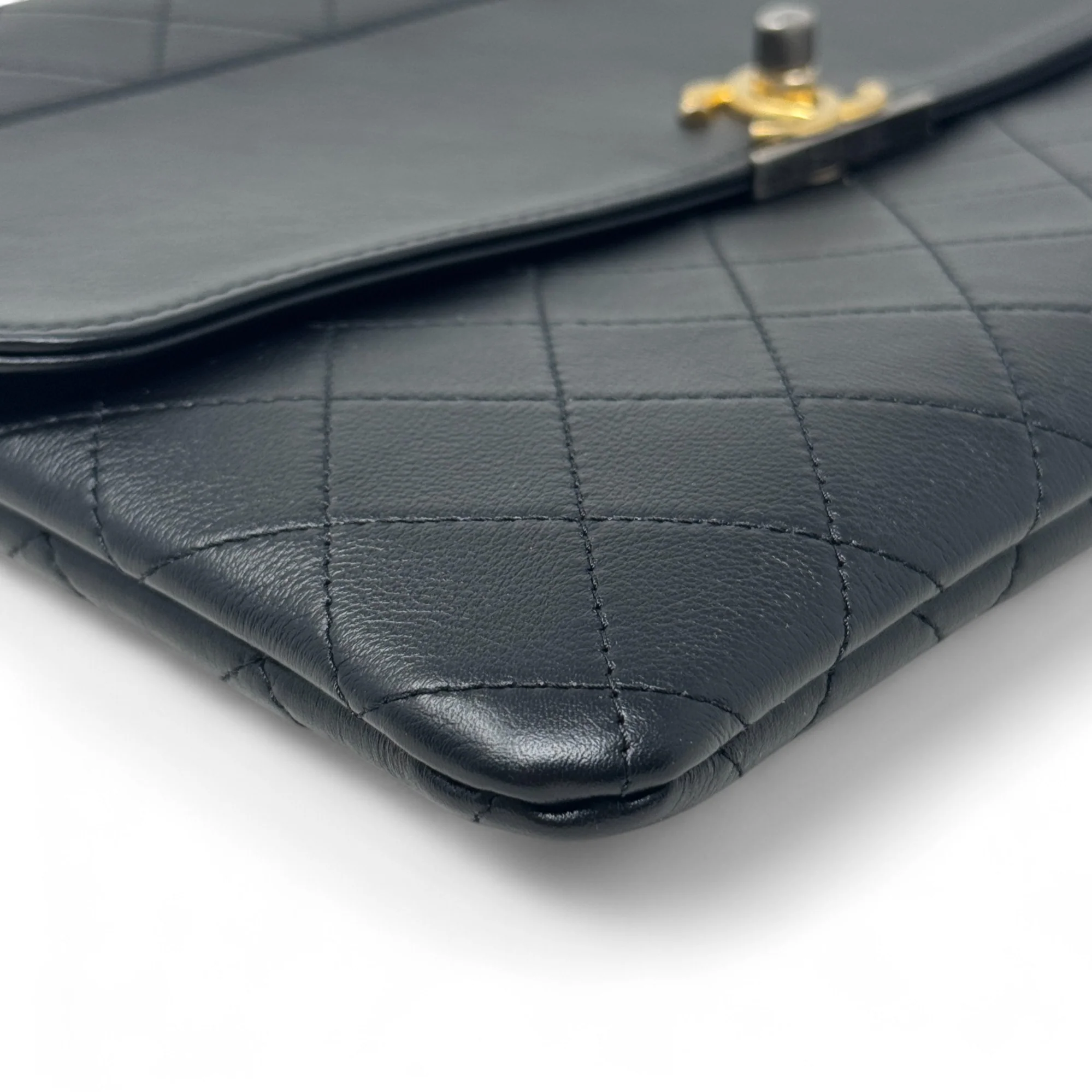 Chanel Black Sleek And Chic Clutch - Image 8