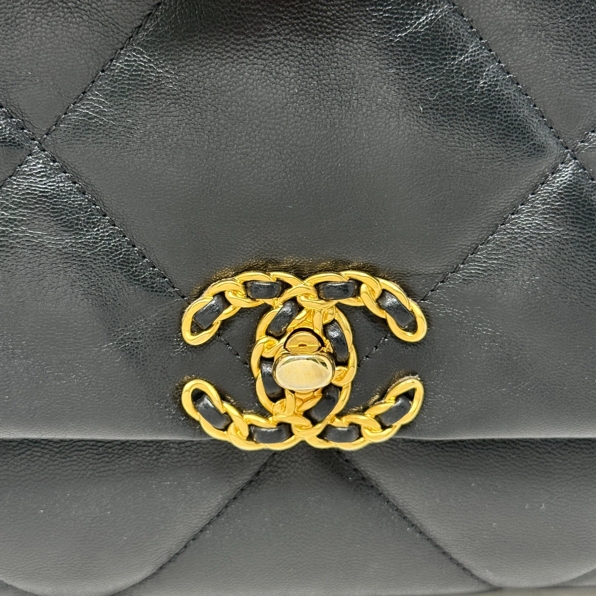 Chanel Black Maxi 19 Flap - Image 10
