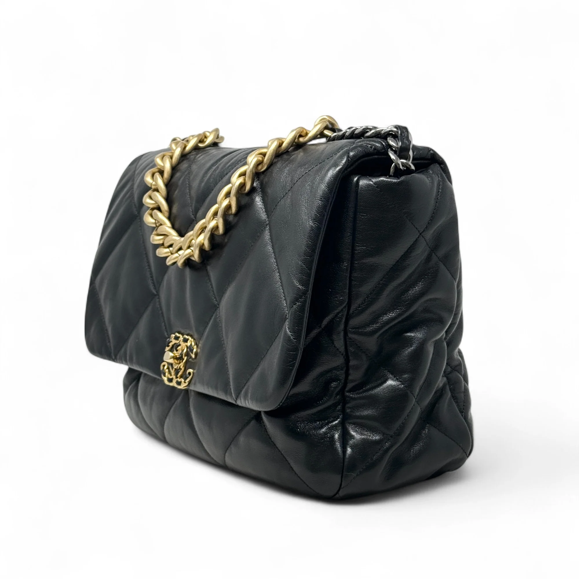 Chanel Black Maxi 19 Flap - Image 2