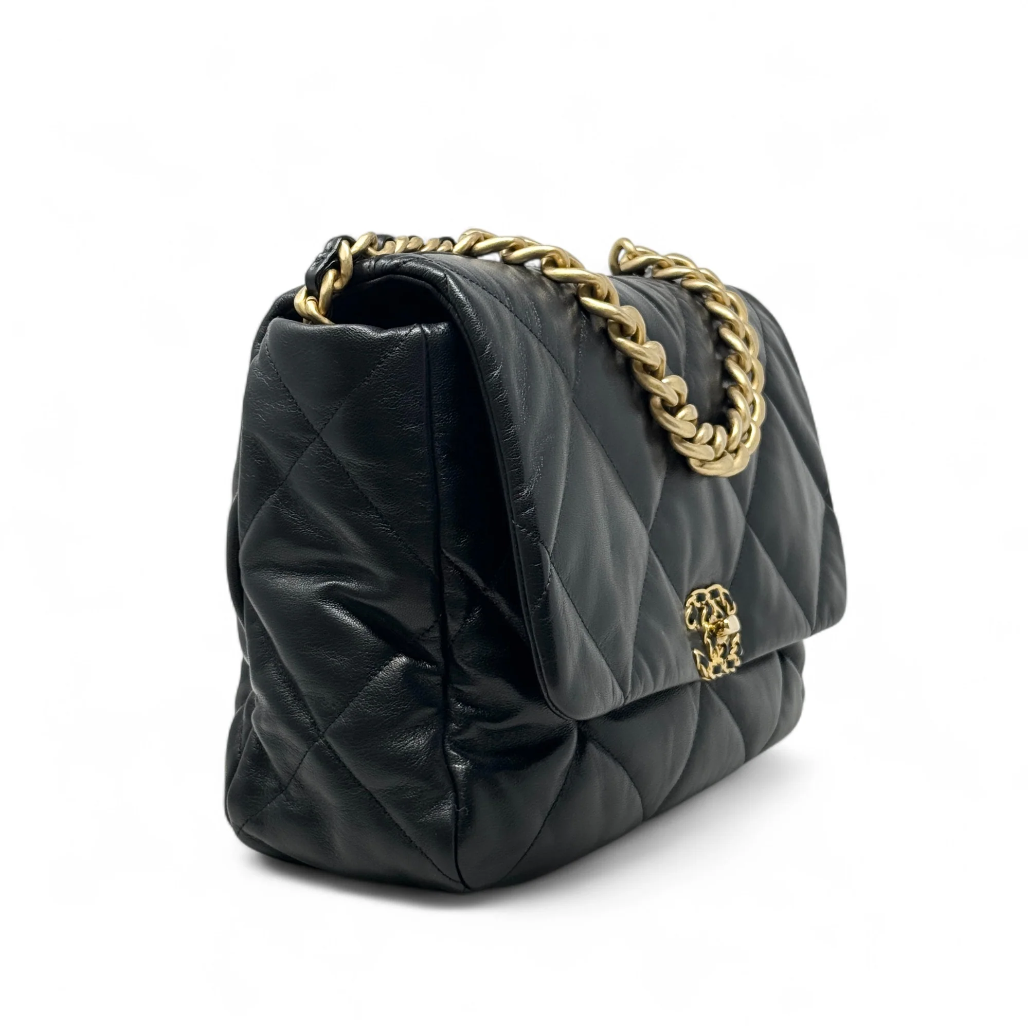 Chanel Black Maxi 19 Flap - Image 4