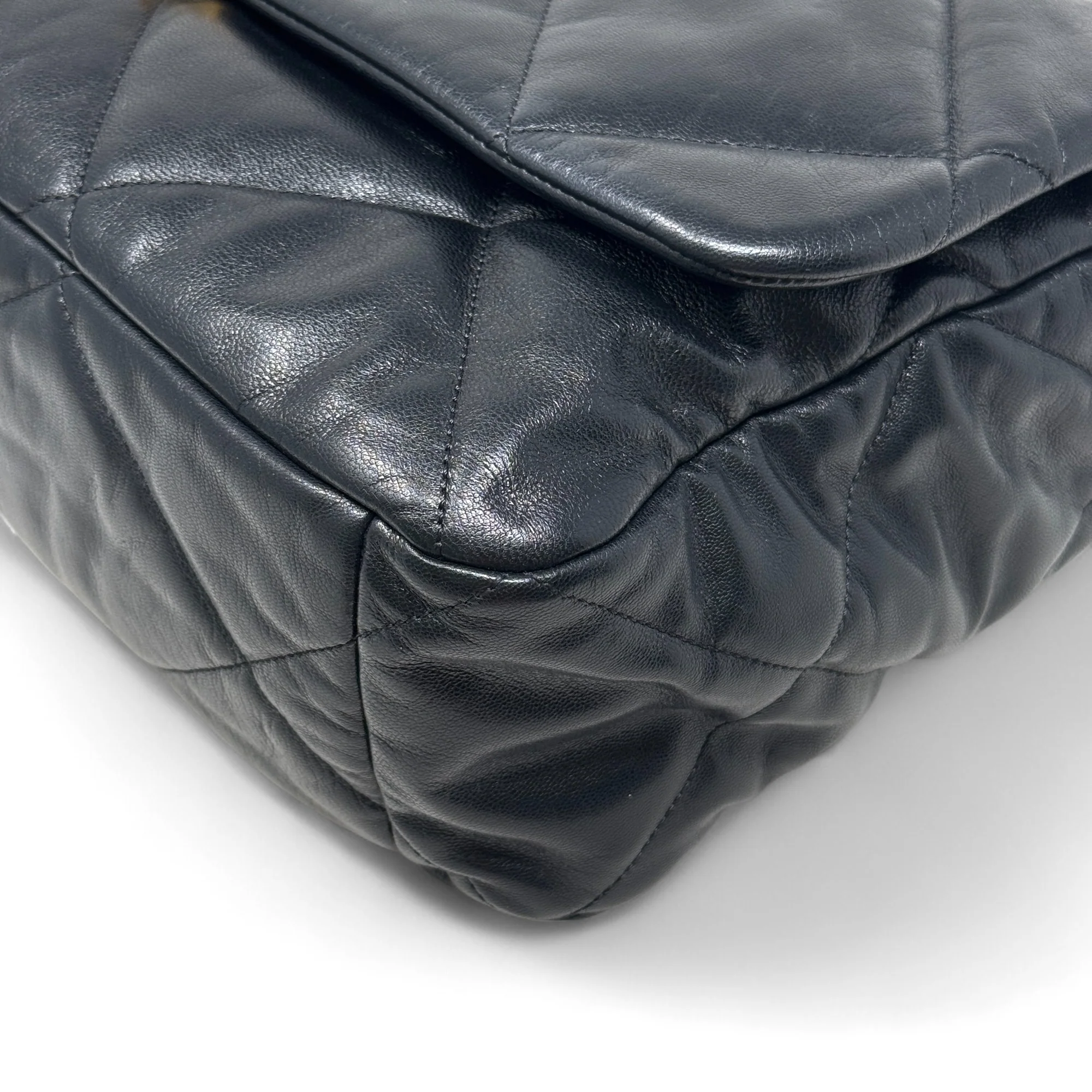 Chanel Black Maxi 19 Flap - Image 7