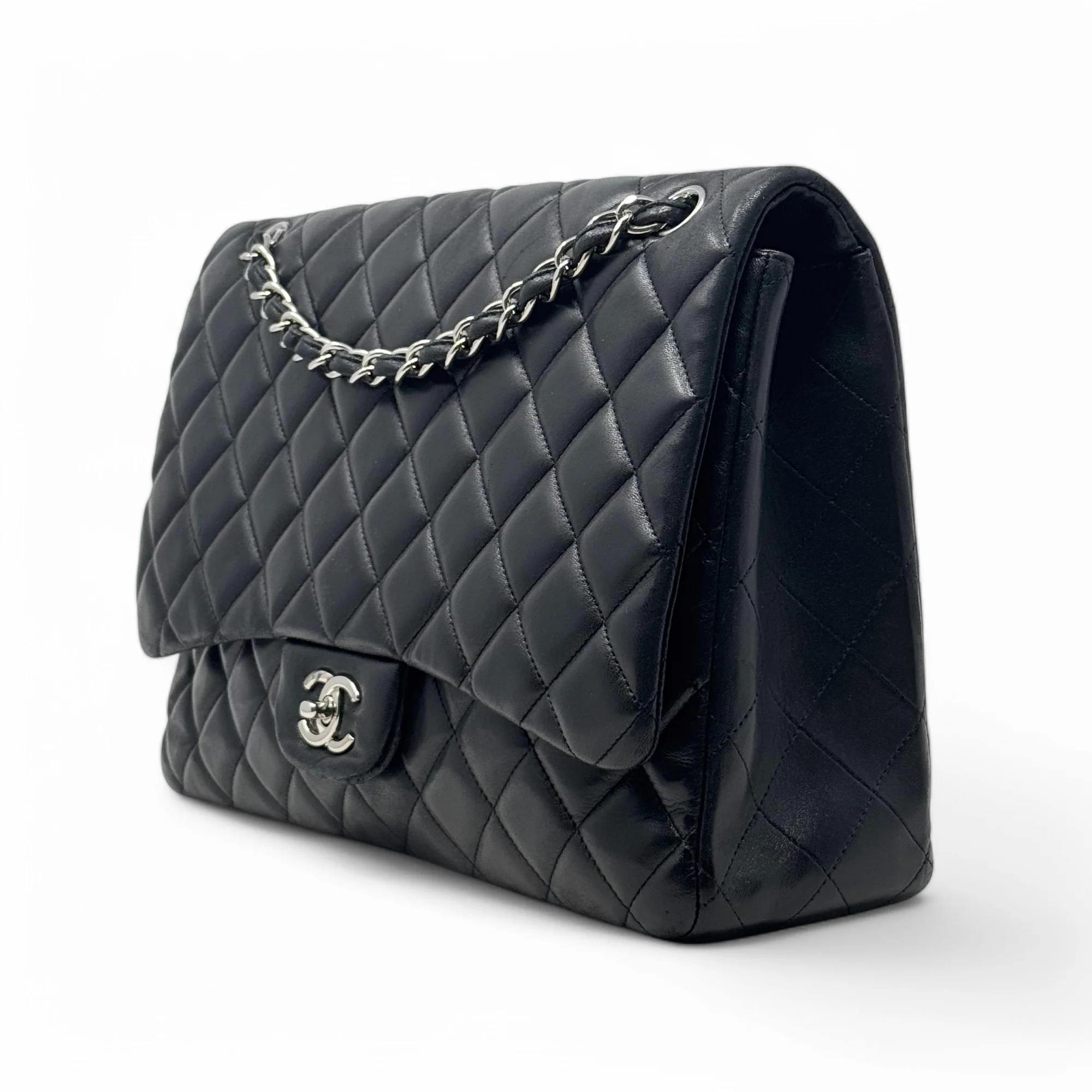 Chanel Black Maxi Classic Flap - Image 2