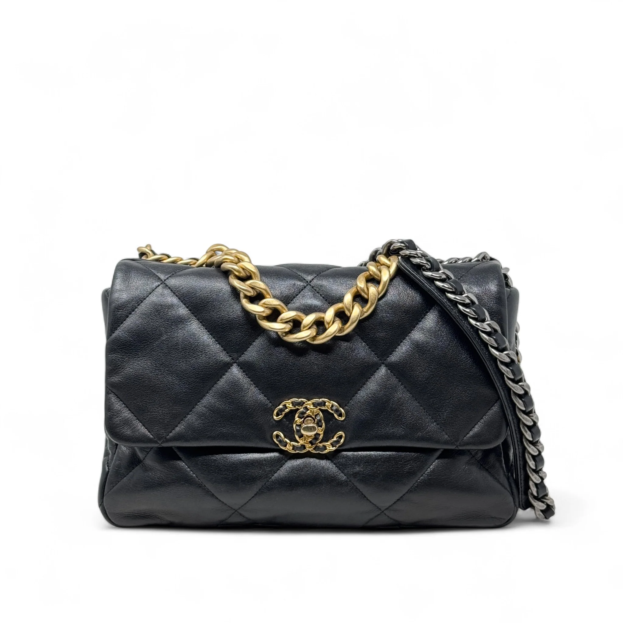 Chanel Black Medium 19 Flap