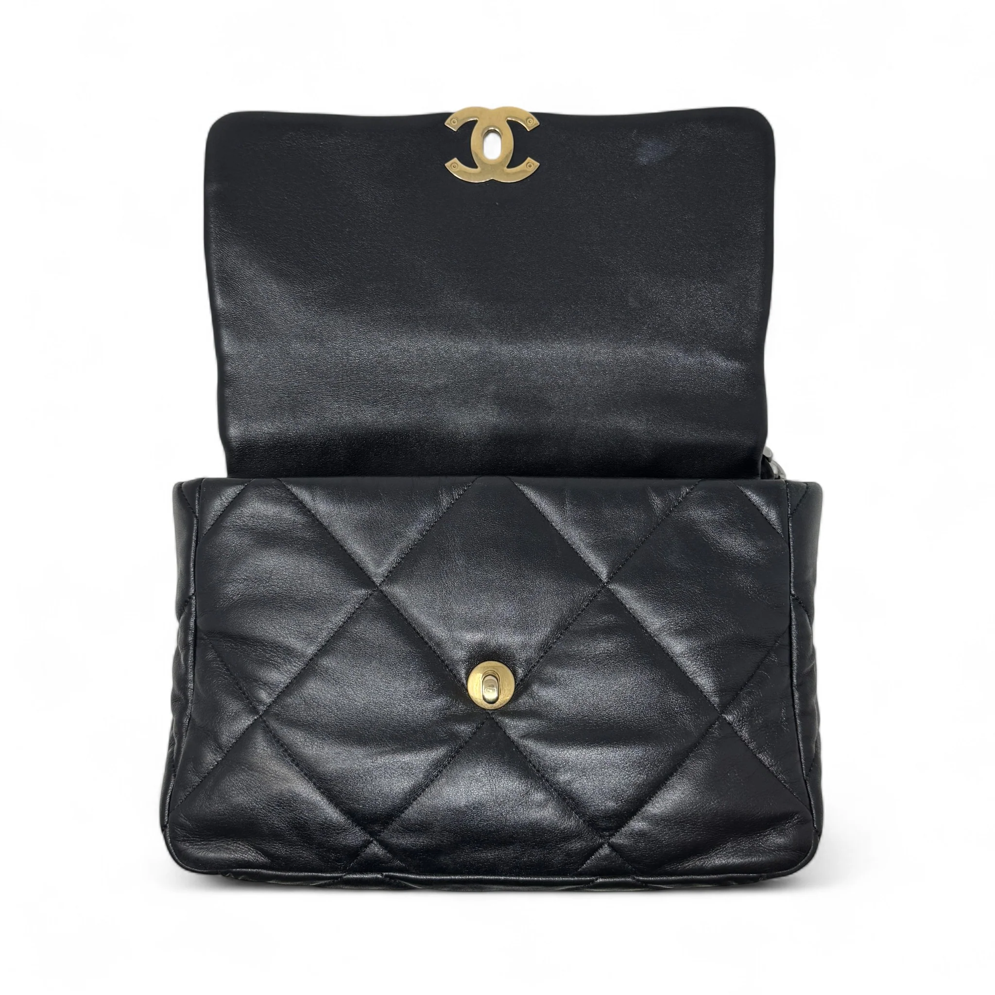 Chanel Black Medium 19 Flap - Image 11