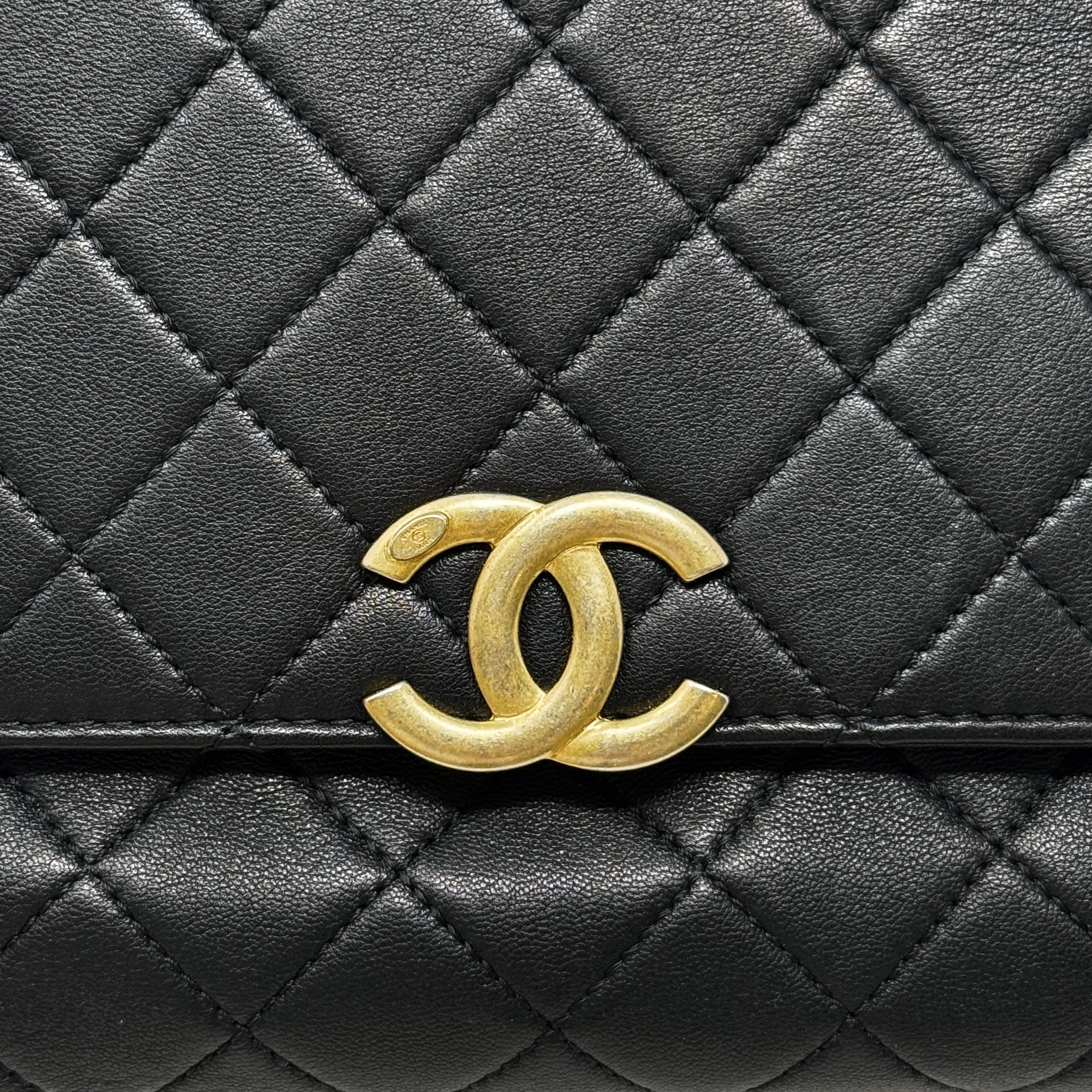 Chanel Black Medium Metal Flap - Image 10