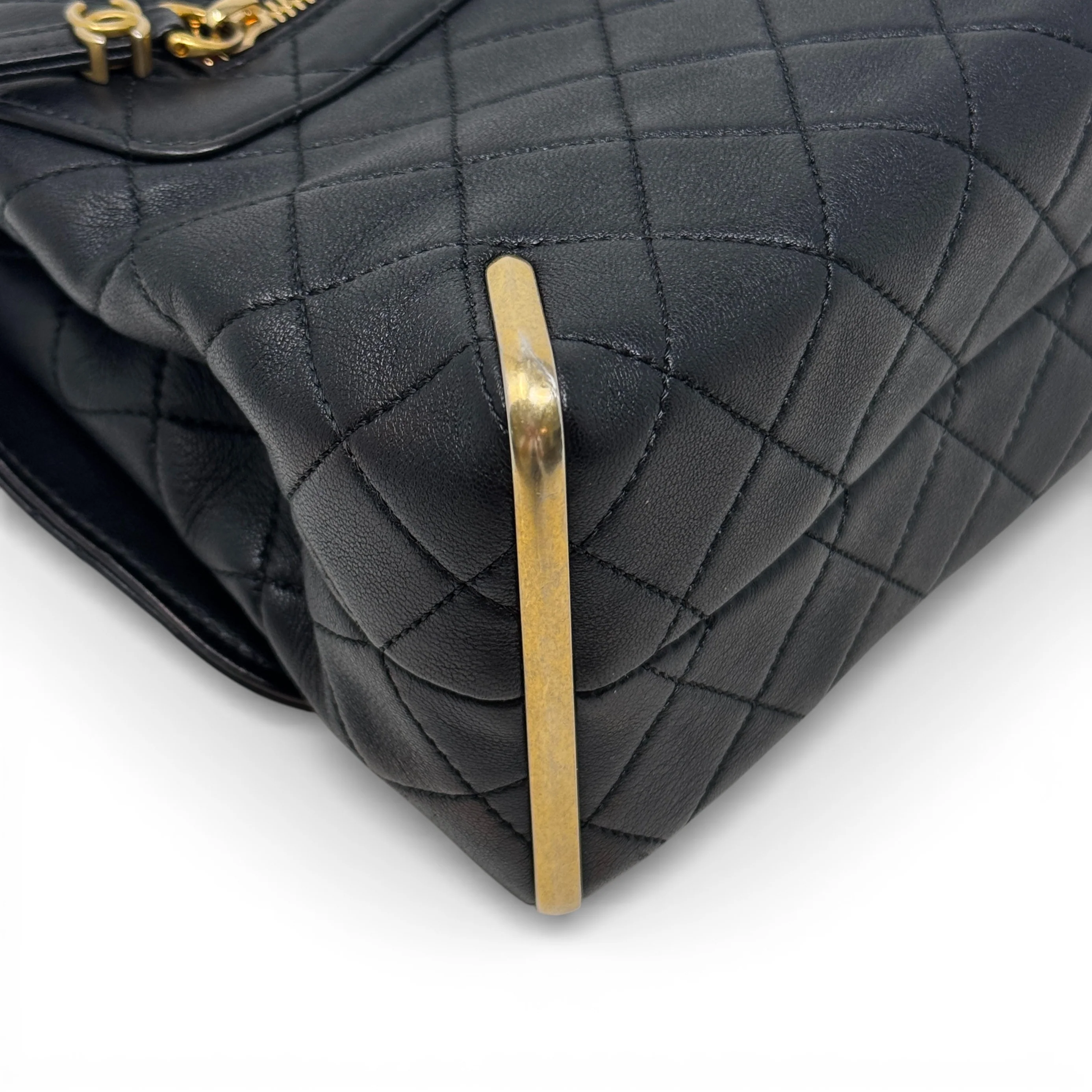 Chanel Black Medium Metal Flap - Image 9