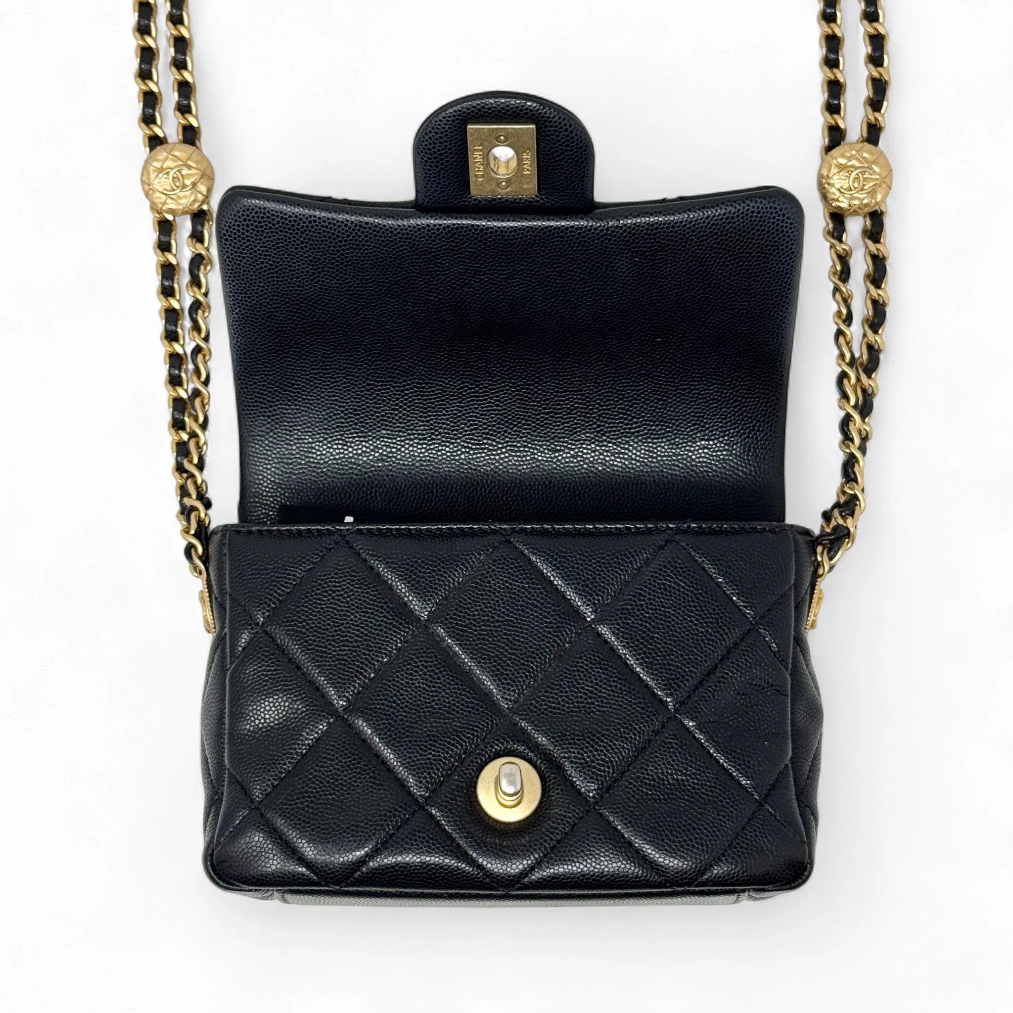 Chanel Black Mini Twist Your Buttons Flap - Image 11