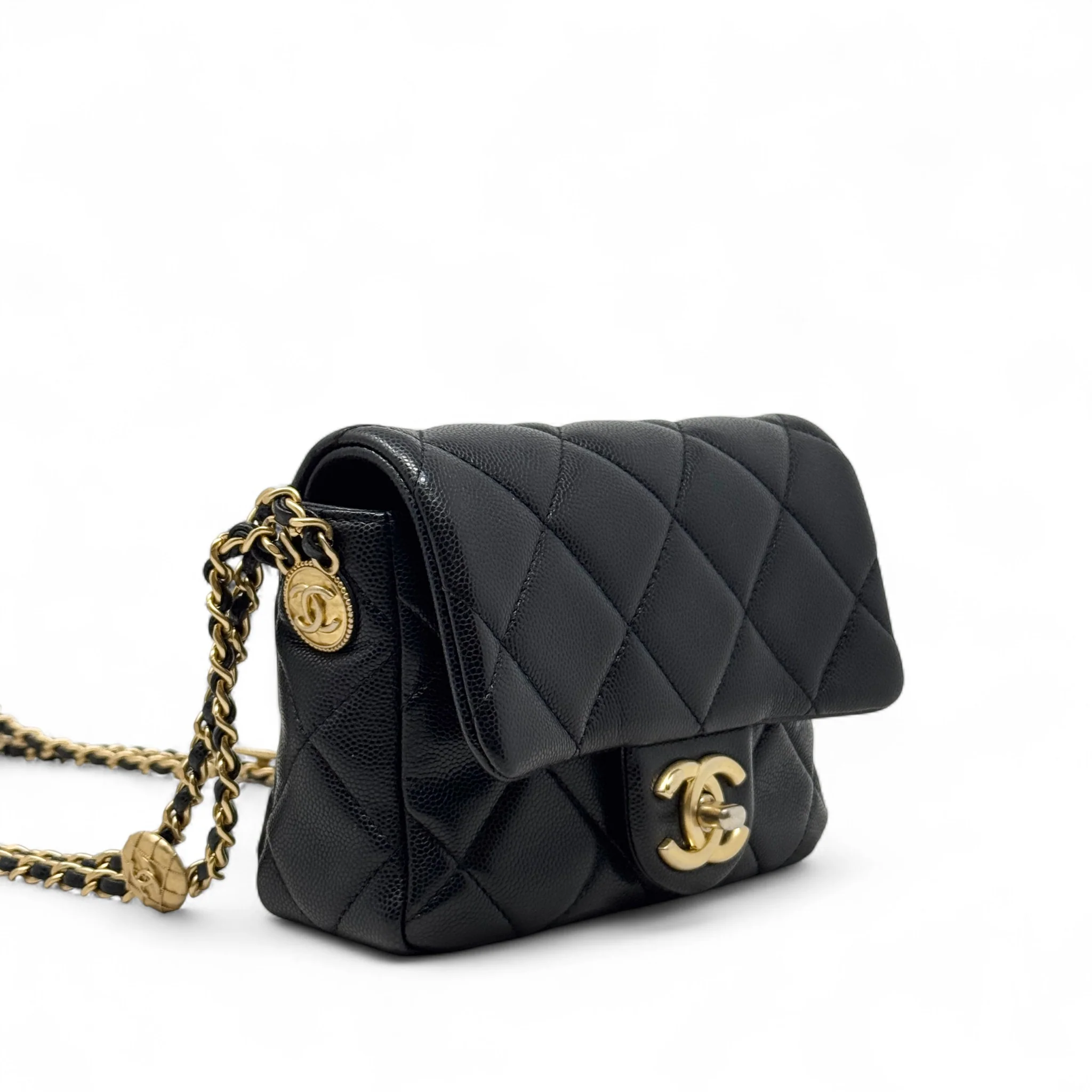 Chanel Black Mini Twist Your Buttons Flap - Image 4