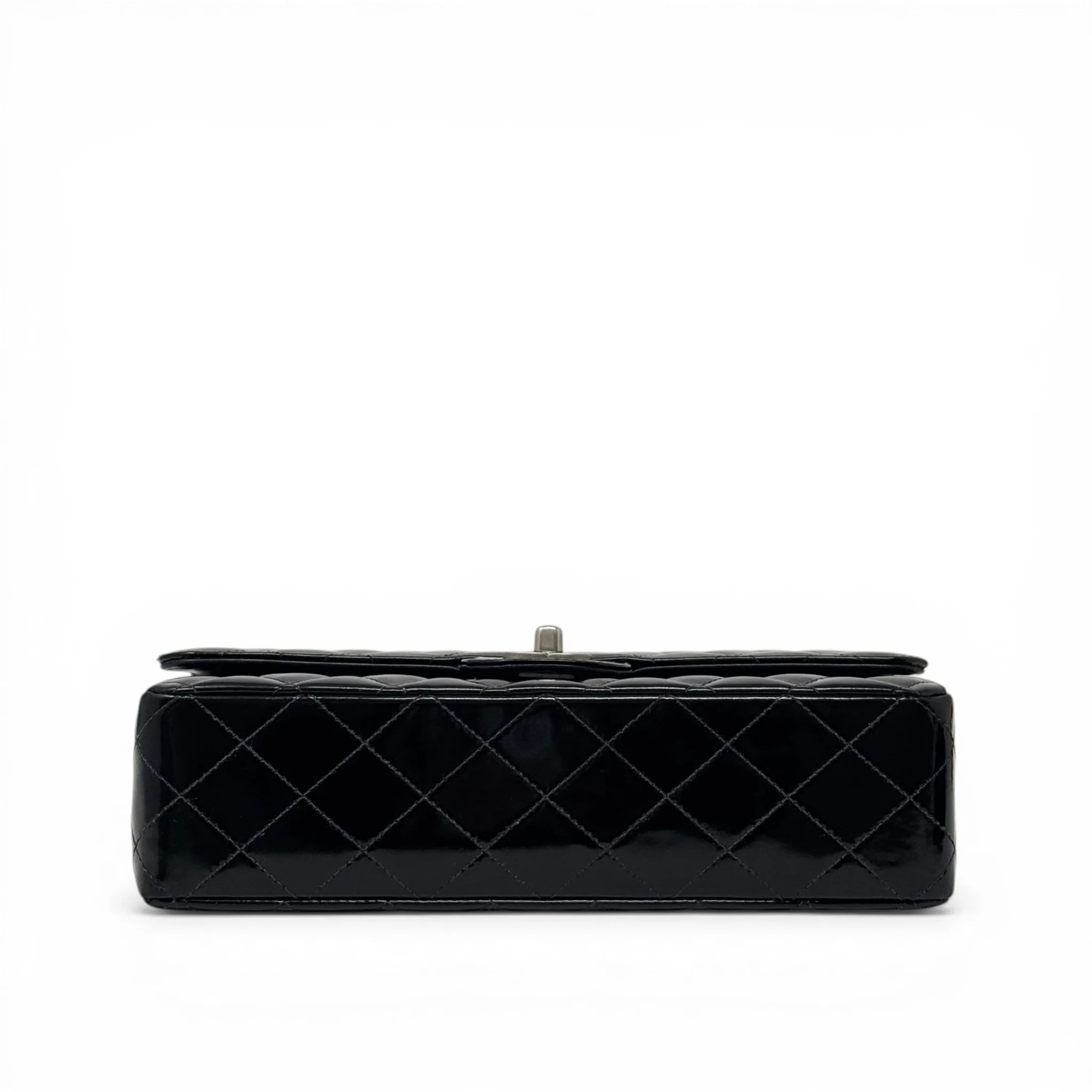 Chanel Black Patent Medium Classic Flap - Image 5