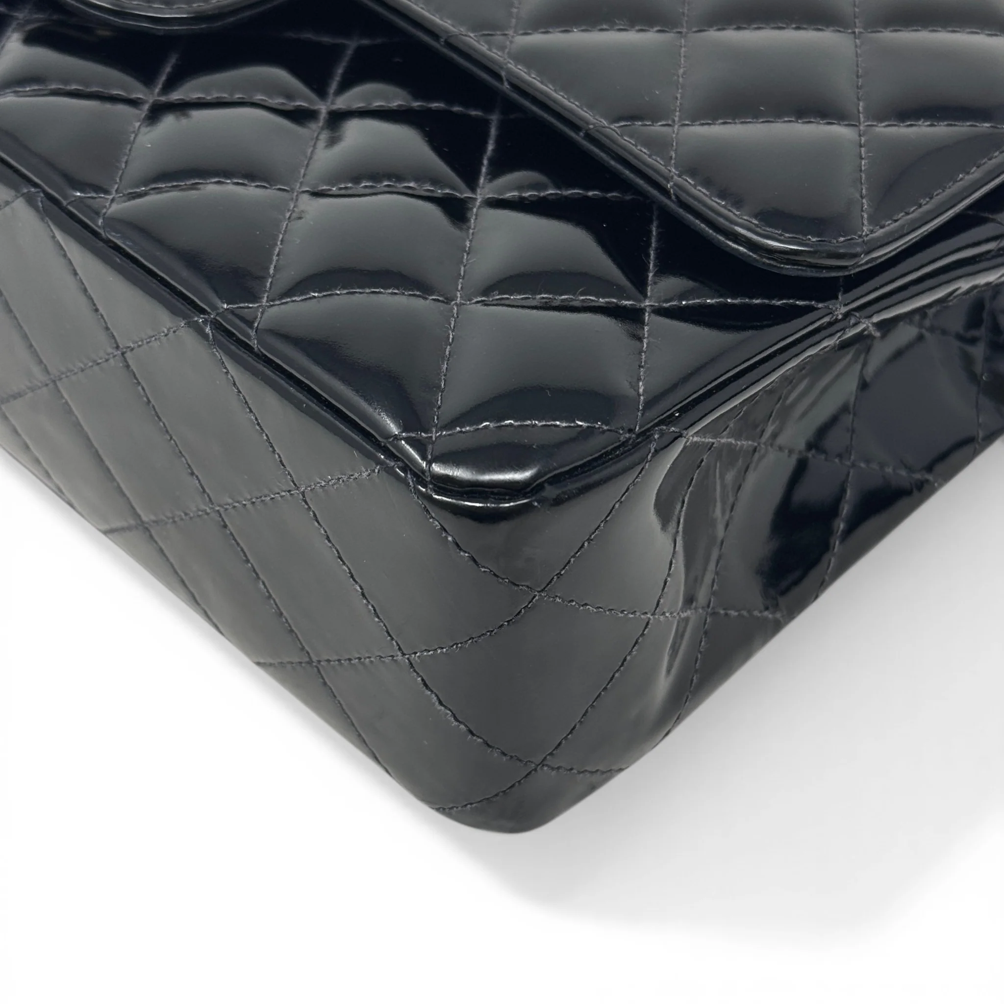 Chanel Black Patent Medium Classic Flap - Image 6