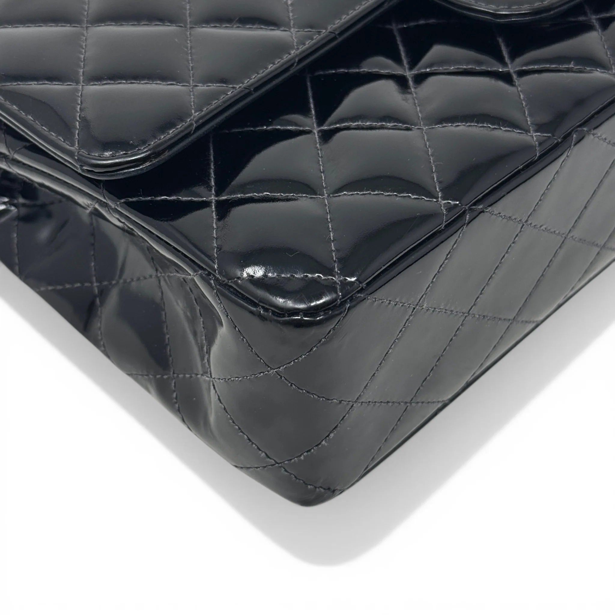 Chanel Black Patent Medium Classic Flap - Image 7