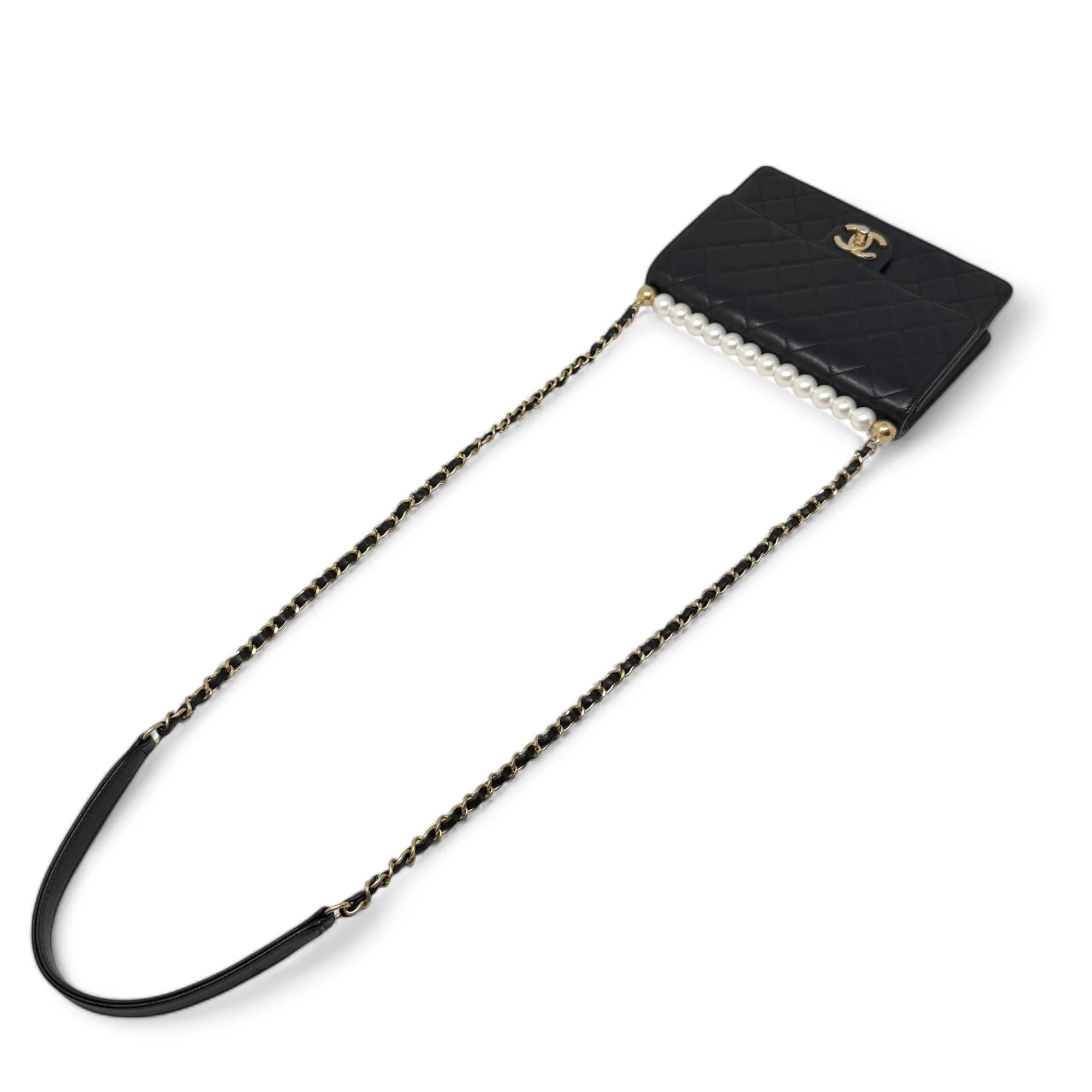 Chanel Black Small Chic Pearl Flap - Image 15