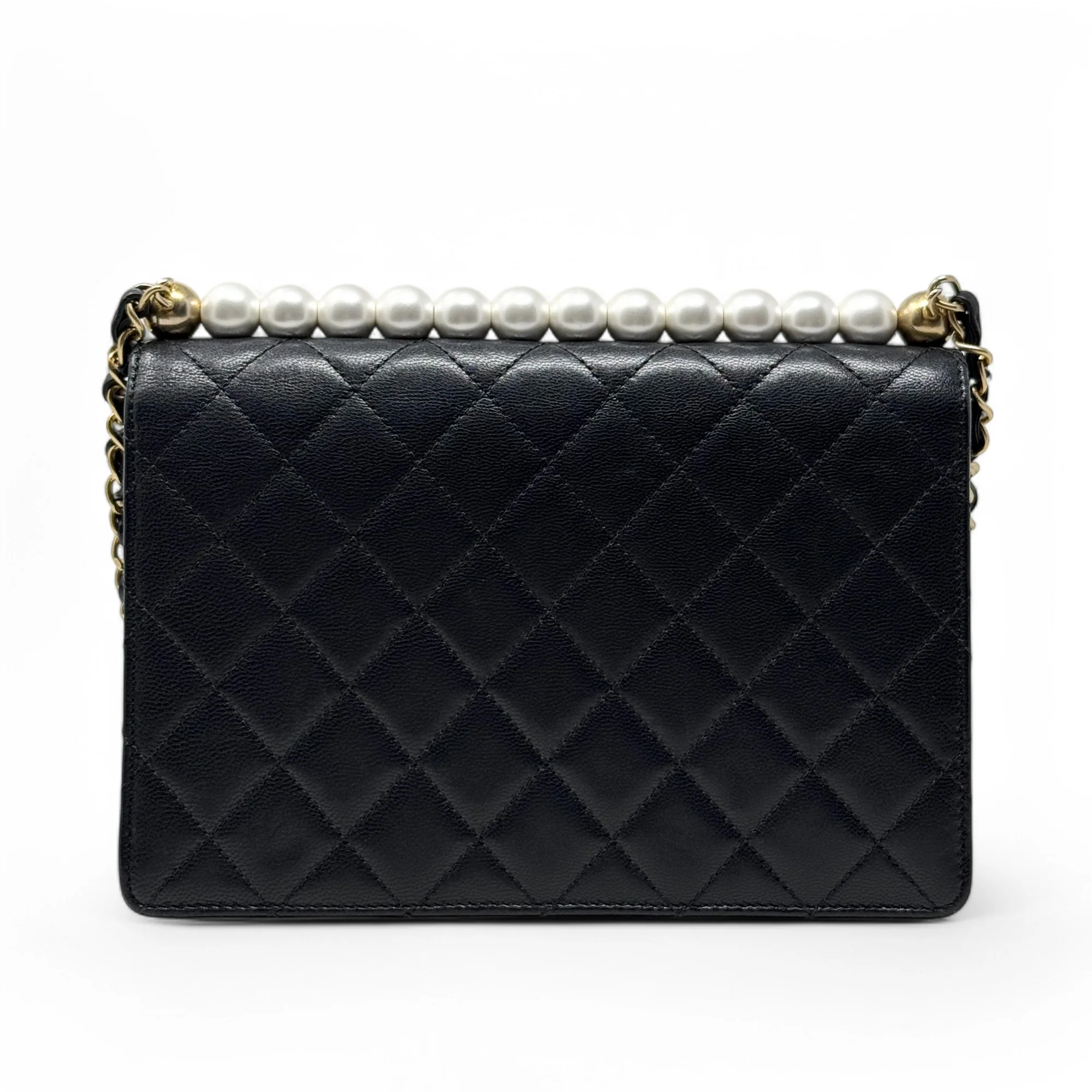 Chanel Black Small Chic Pearl Flap - Image 3