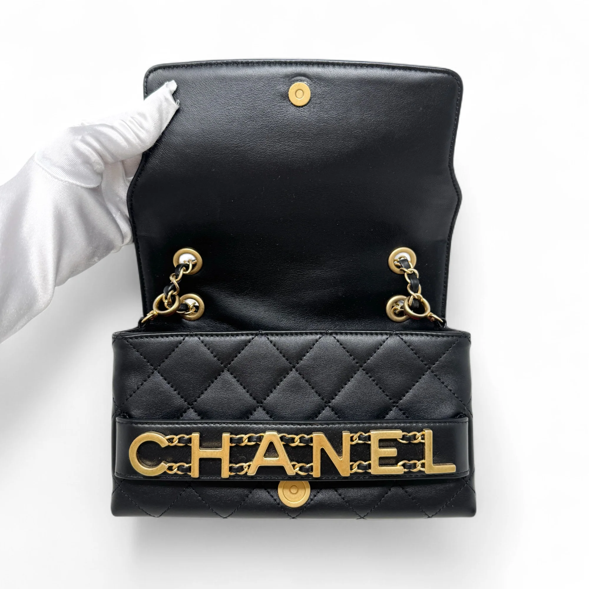 Chanel Black Small Enchained Bag - Image 11
