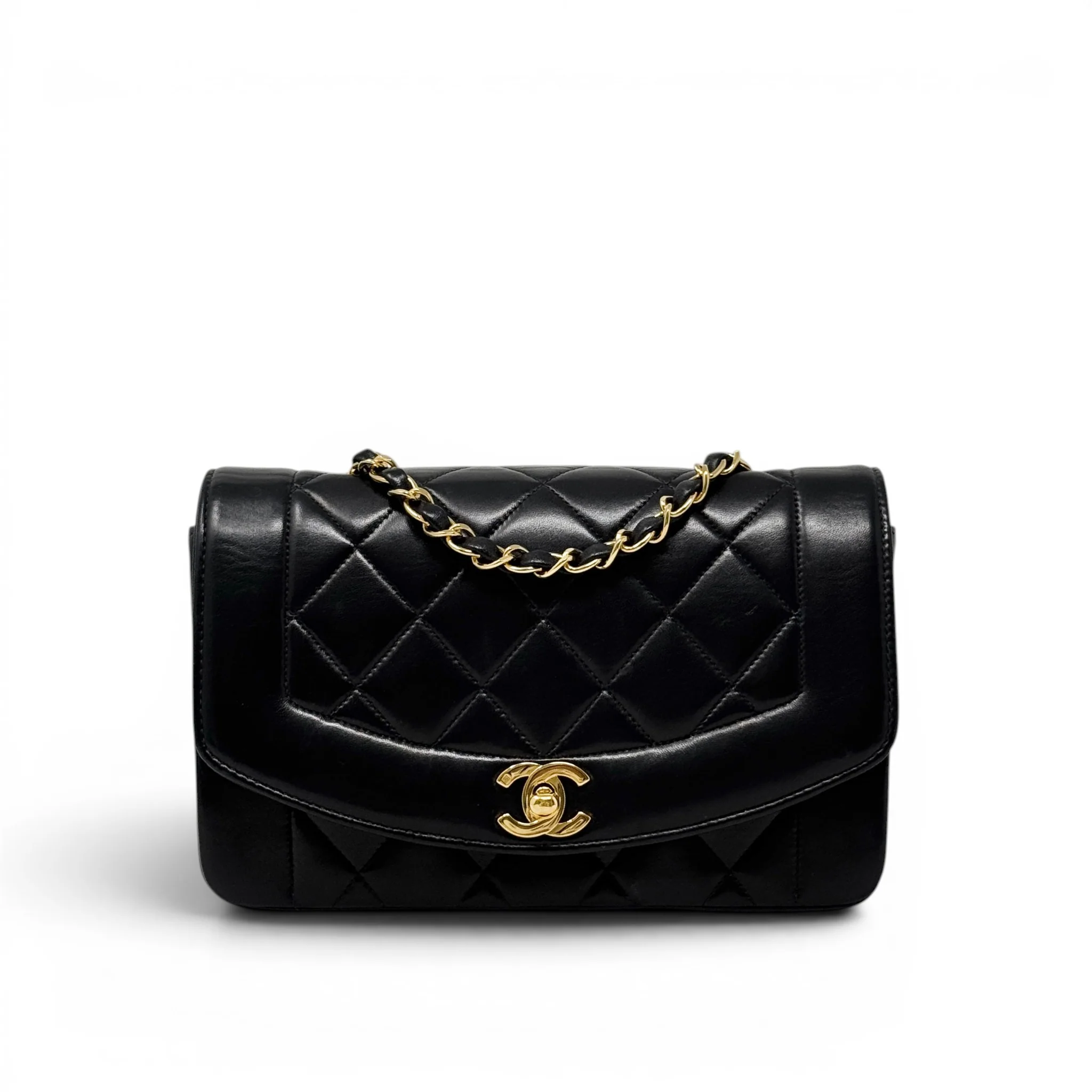 Chanel Black Small Vintage Diana Flap