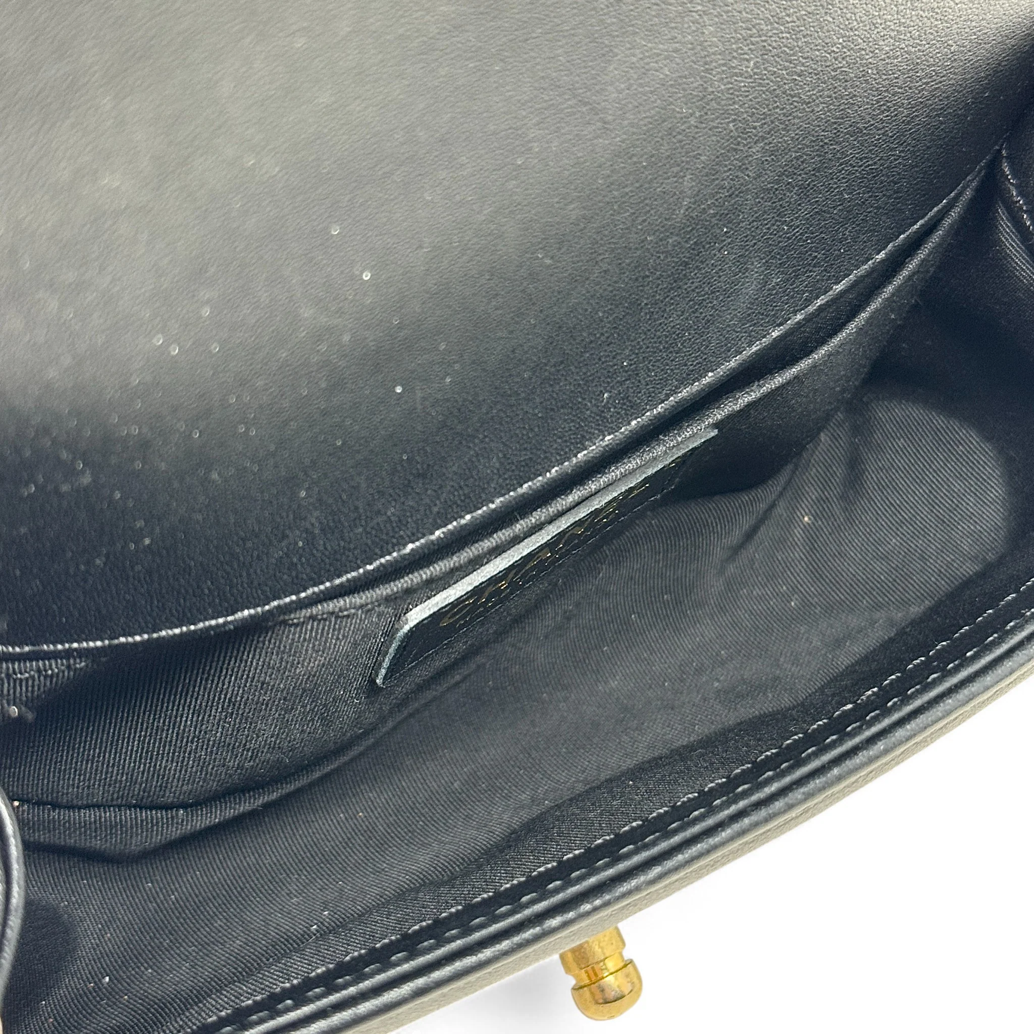 Chanel Black Tweed Small Boy Bag - Image 12
