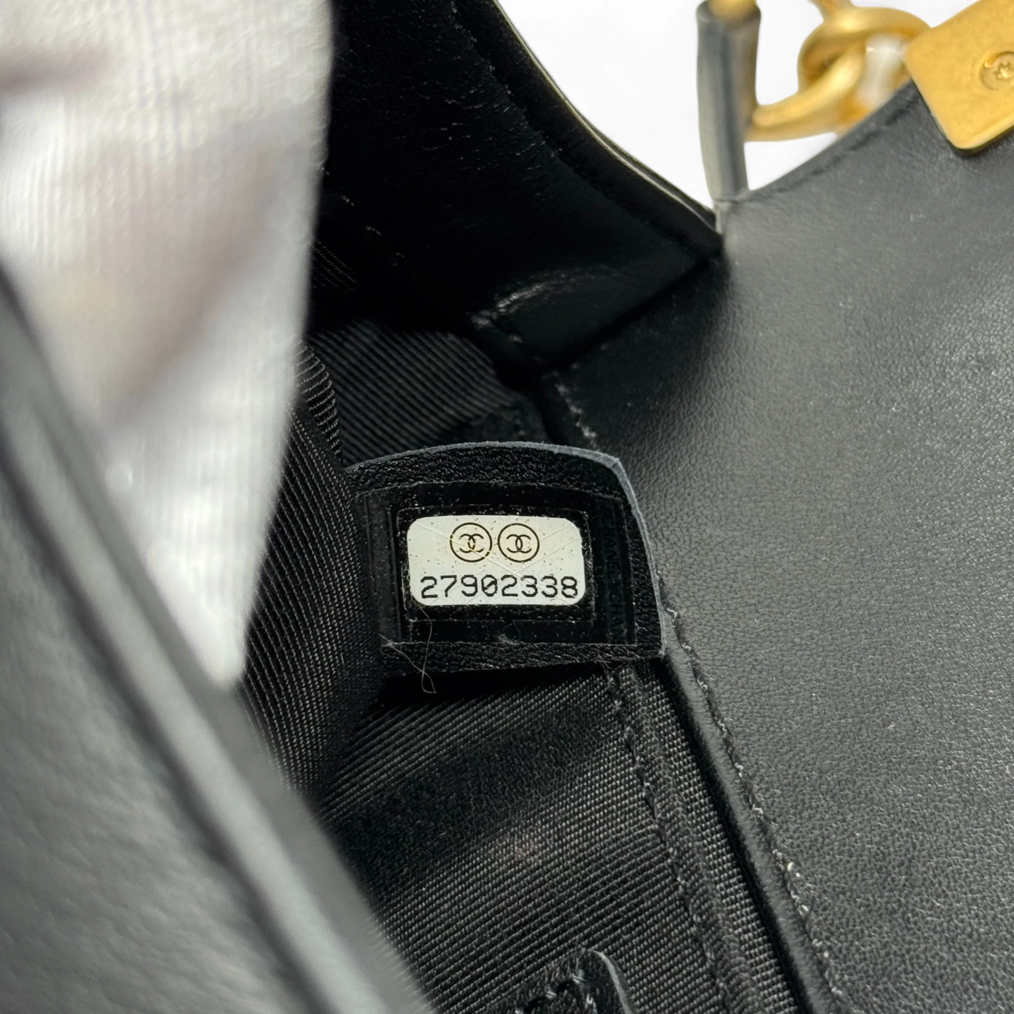 Chanel Black Tweed Small Boy Bag - Image 14