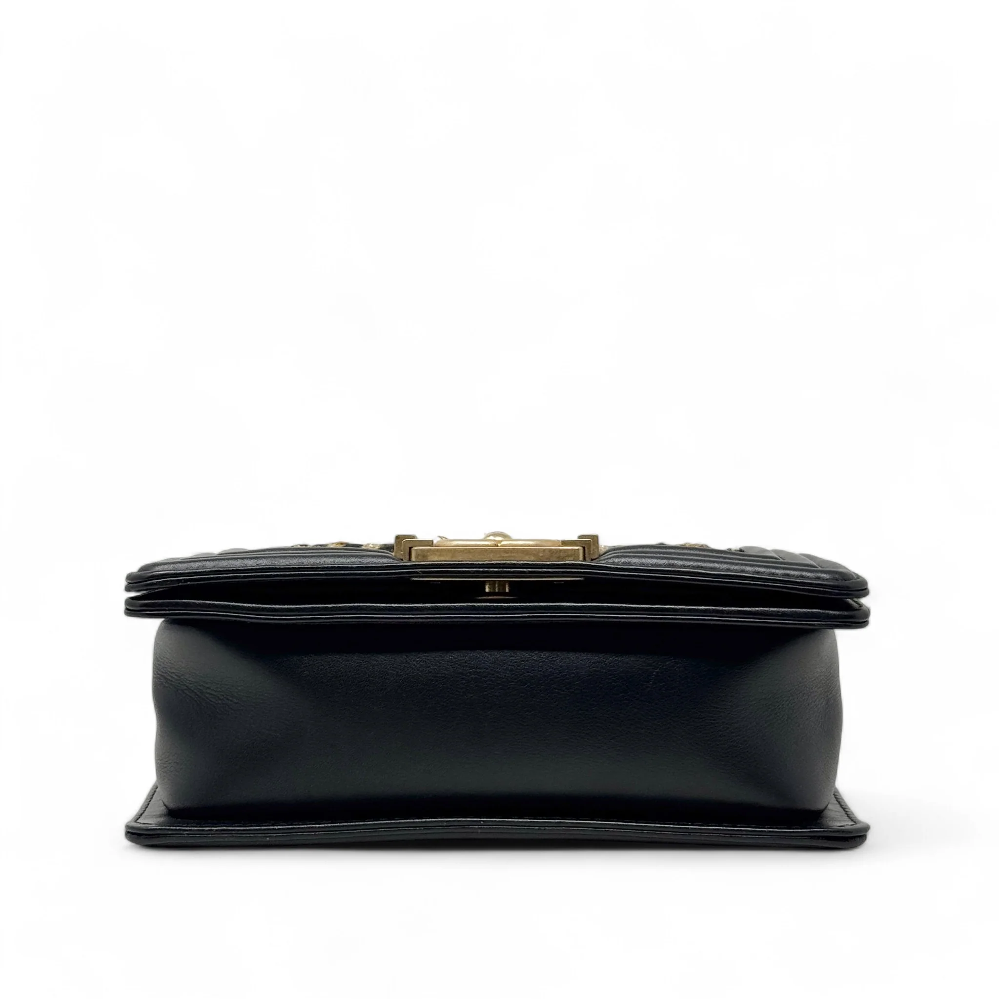 Chanel Black Tweed Small Boy Bag - Image 6