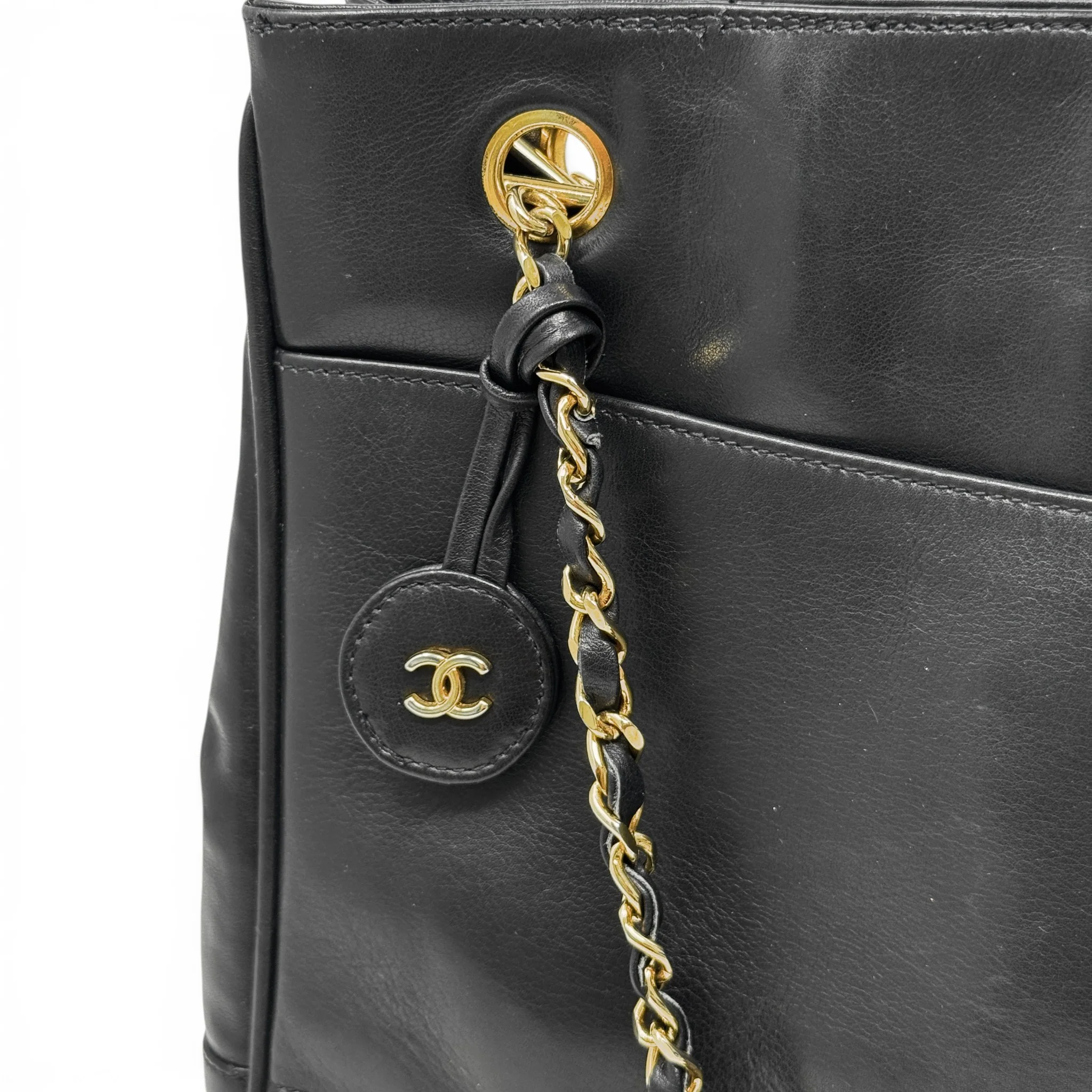 Chanel Black Vintage Timeless Chain Tote - Image 10