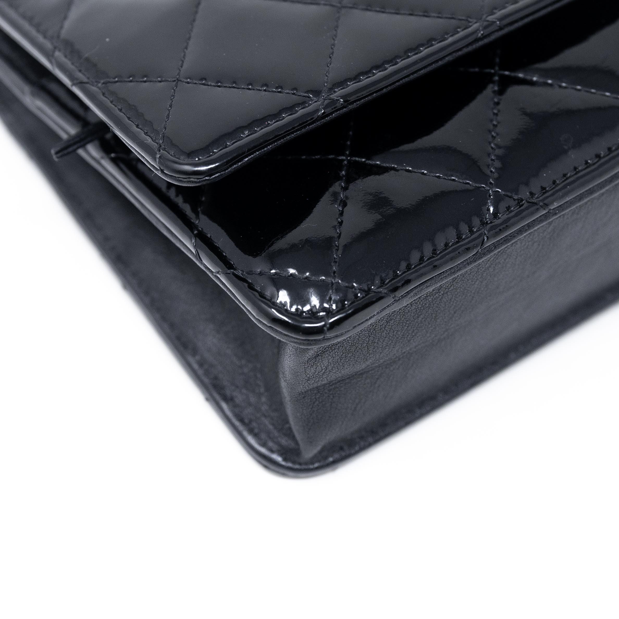 Chanel Black Patent Wallet On Chain - Image 6
