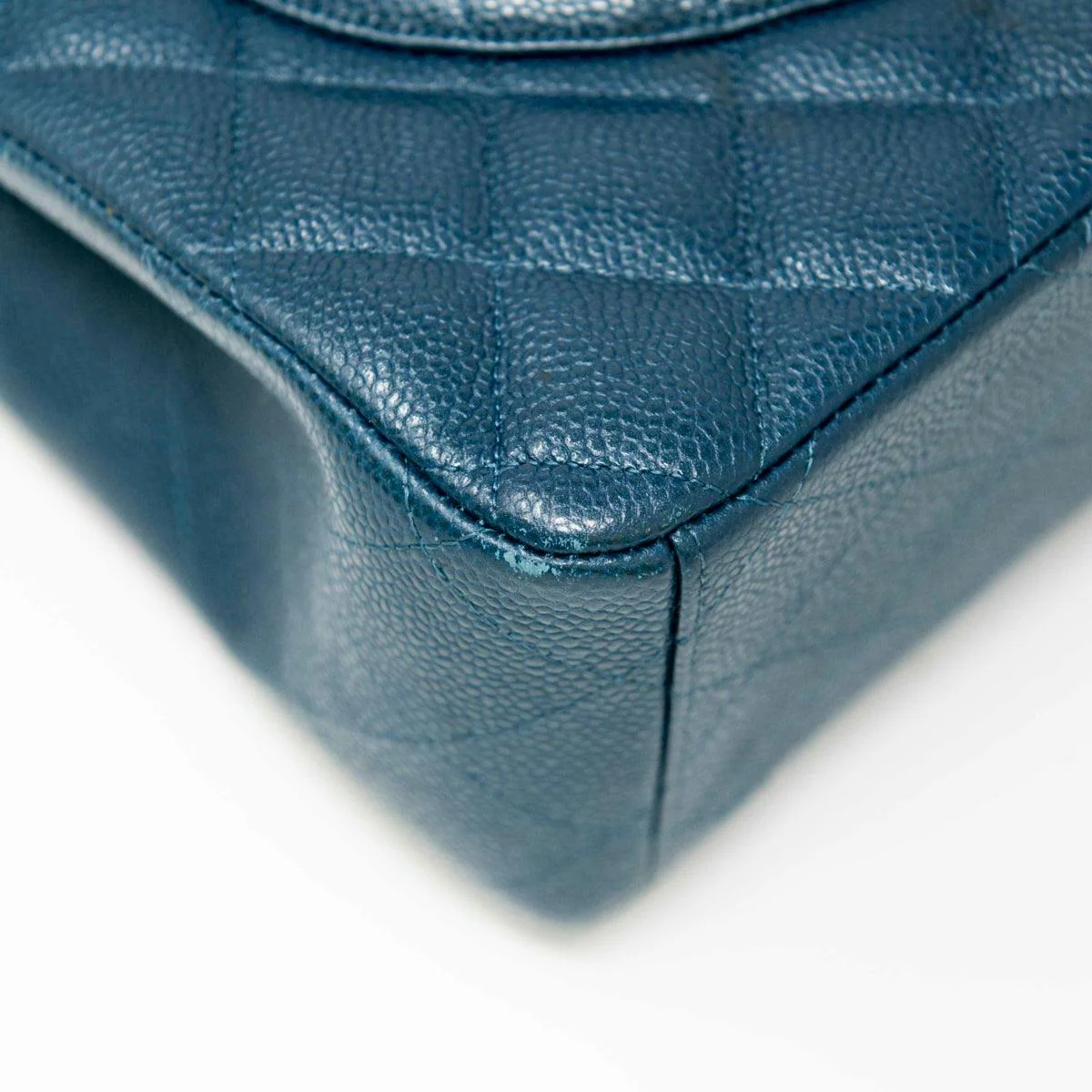Chanel Blue Maxi Classic Flap - Image 10