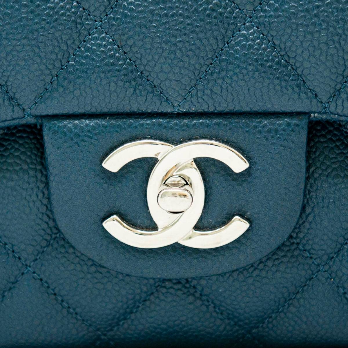 Chanel Blue Maxi Classic Flap - Image 5