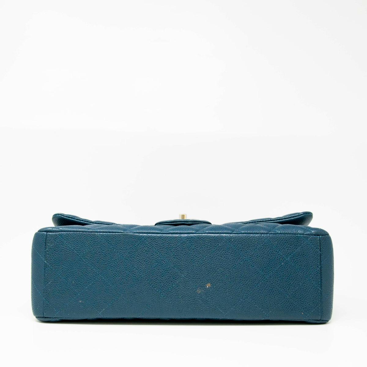 Chanel Blue Maxi Classic Flap - Image 6