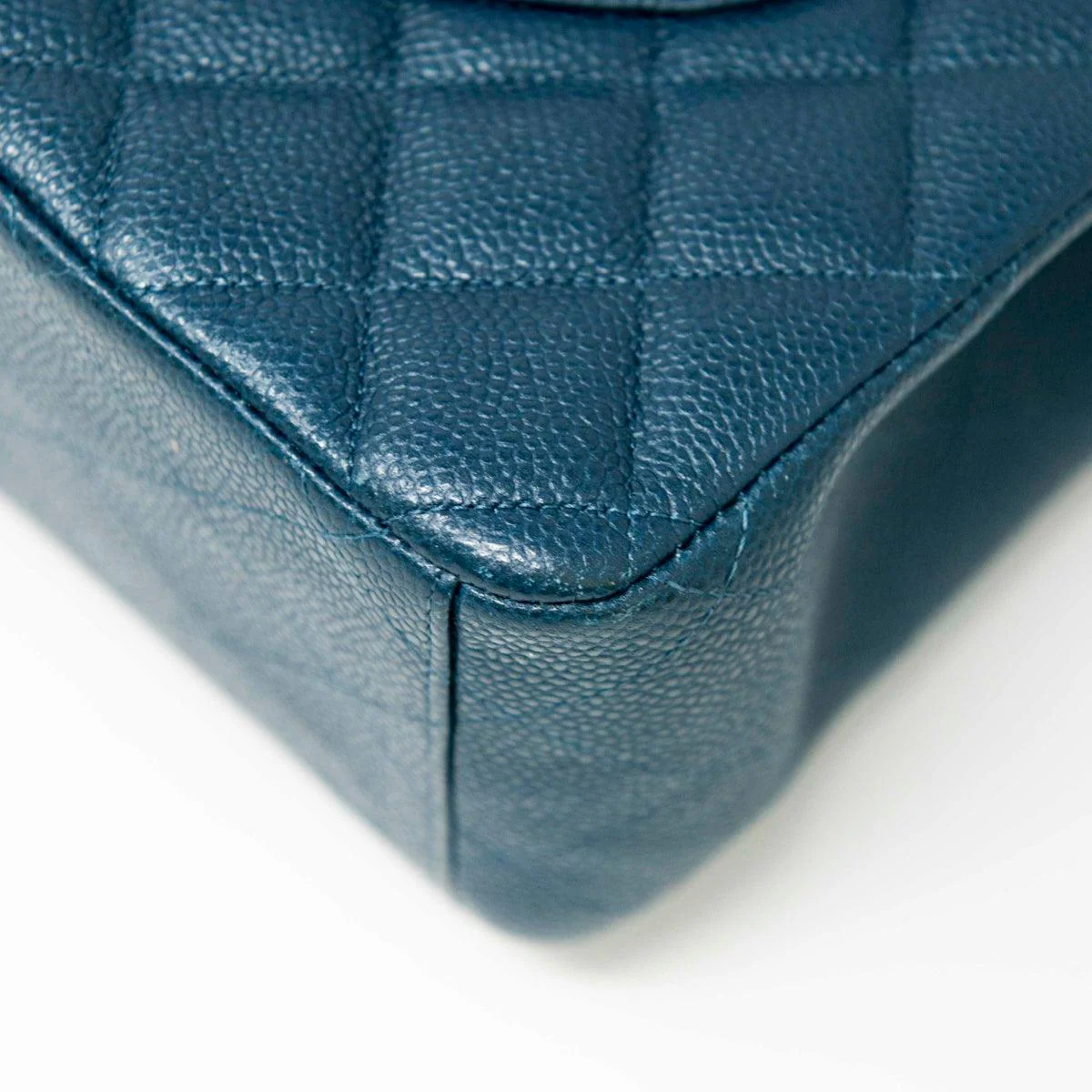 Chanel Blue Maxi Classic Flap - Image 9