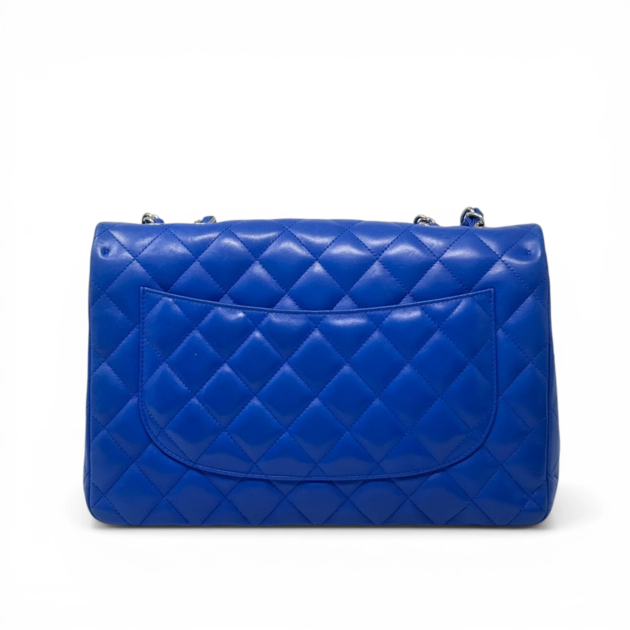 Chanel Blue Jumbo Single Flap - Image 3