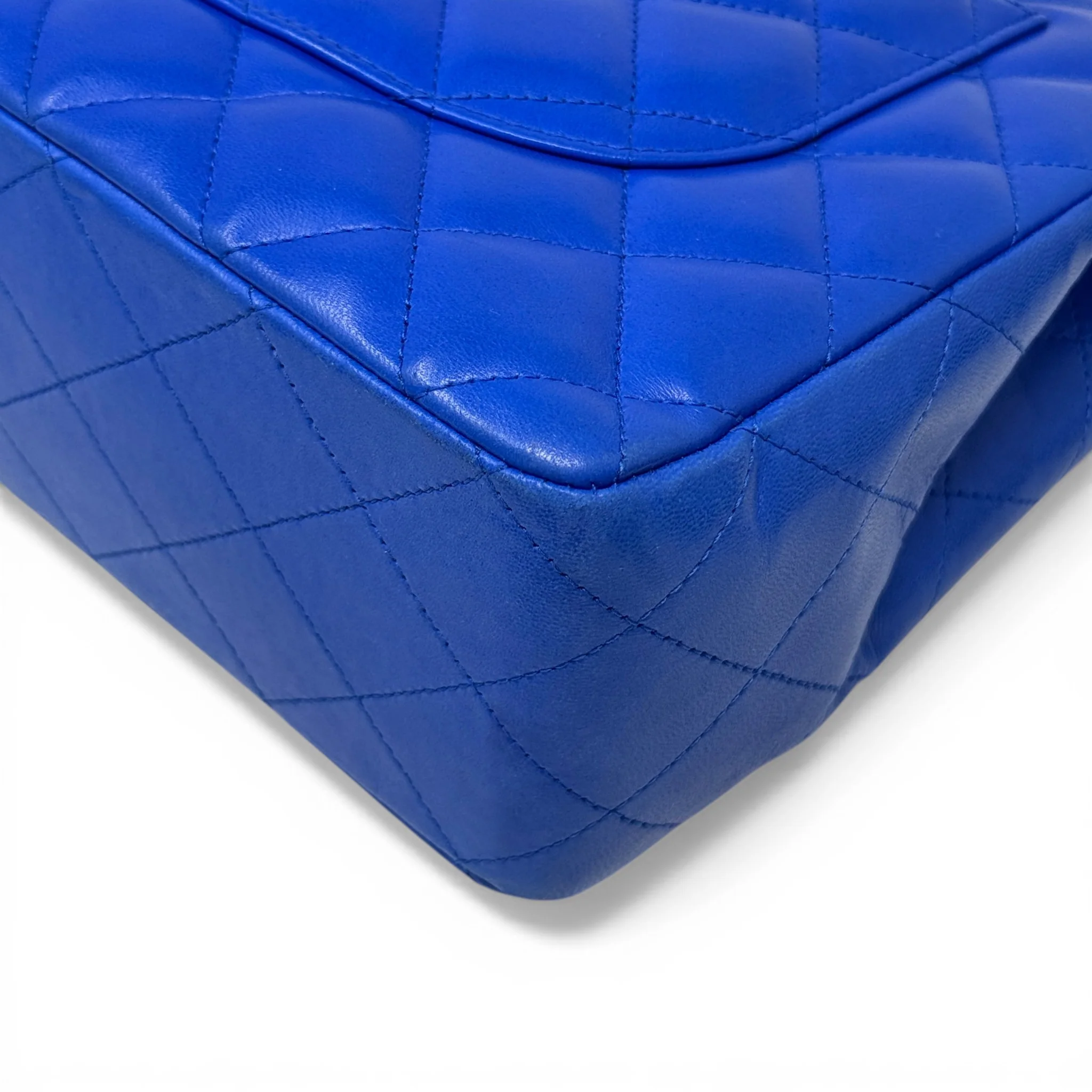 Chanel Blue Jumbo Single Flap - Image 8