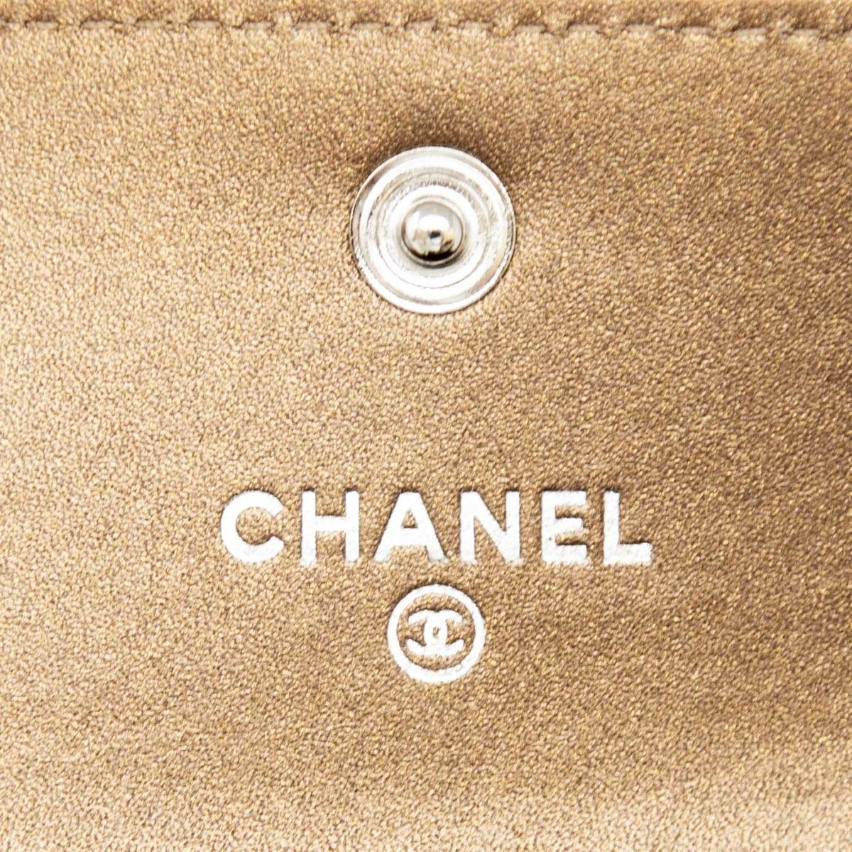 Chanel Bronze Caviar Flap Card Holder - Image 10