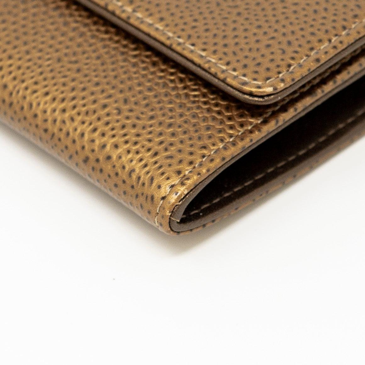 Chanel Bronze Caviar Flap Card Holder - Image 7
