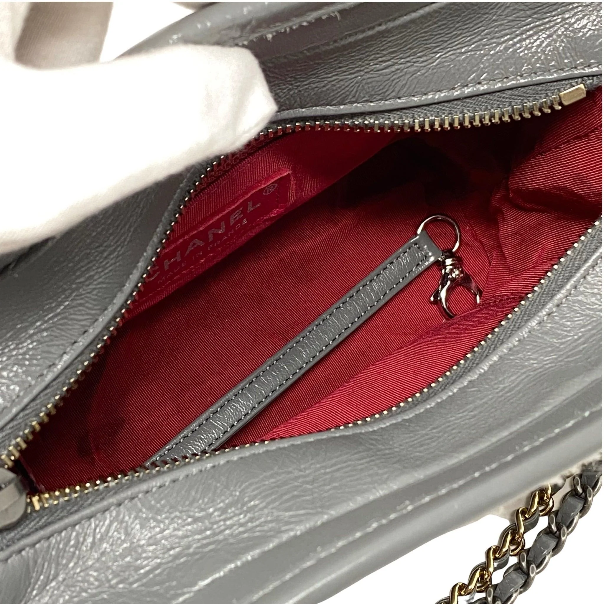 Chanel Gray Tweed Small Gabrielle Hobo Bag - Image 10