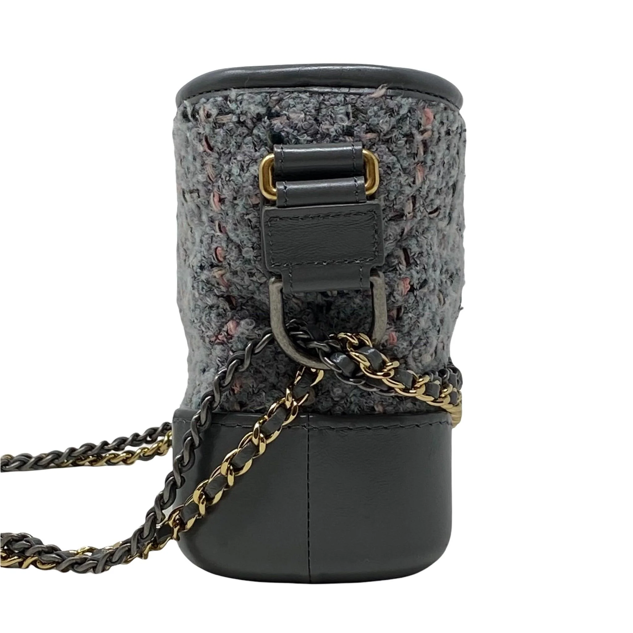 Chanel Gray Tweed Small Gabrielle Hobo Bag - Image 4