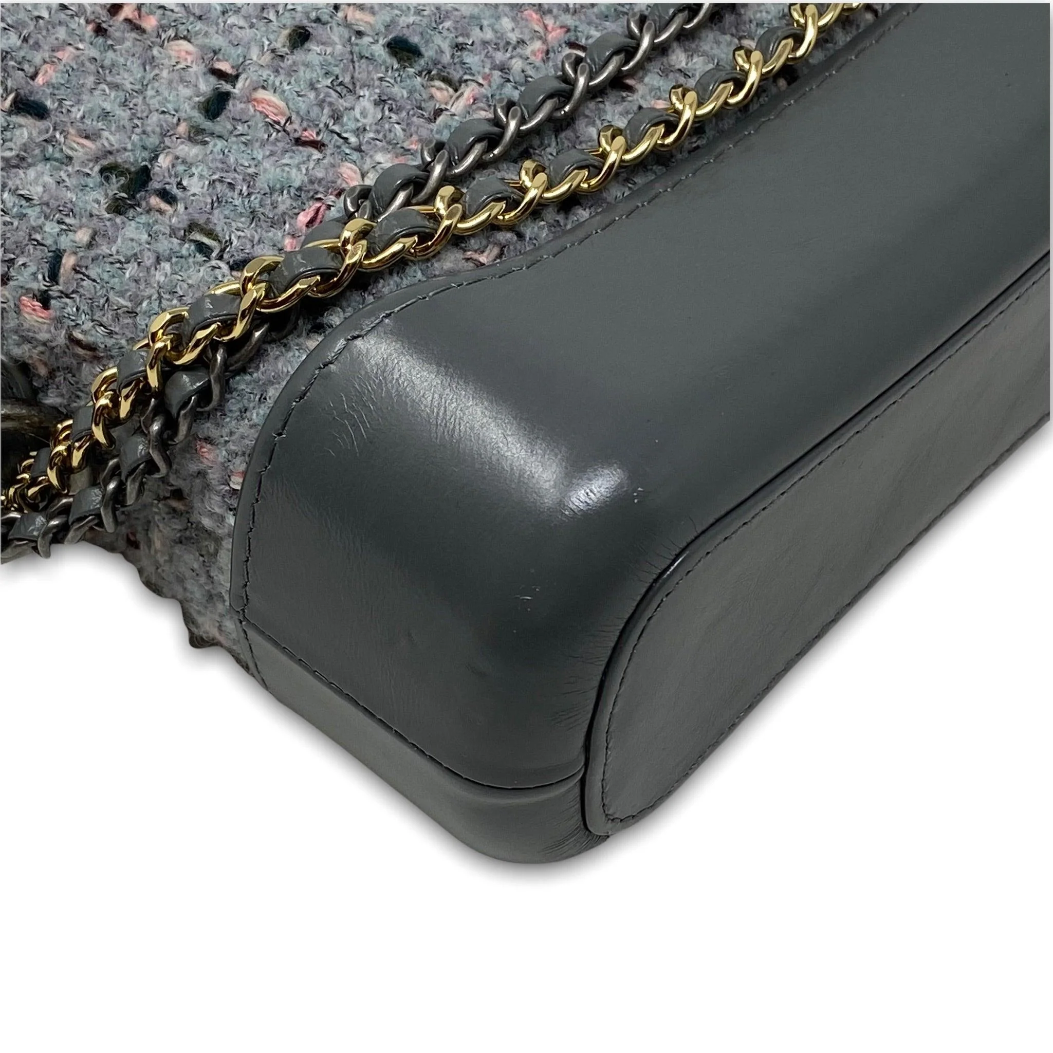 Chanel Gray Tweed Small Gabrielle Hobo Bag - Image 5