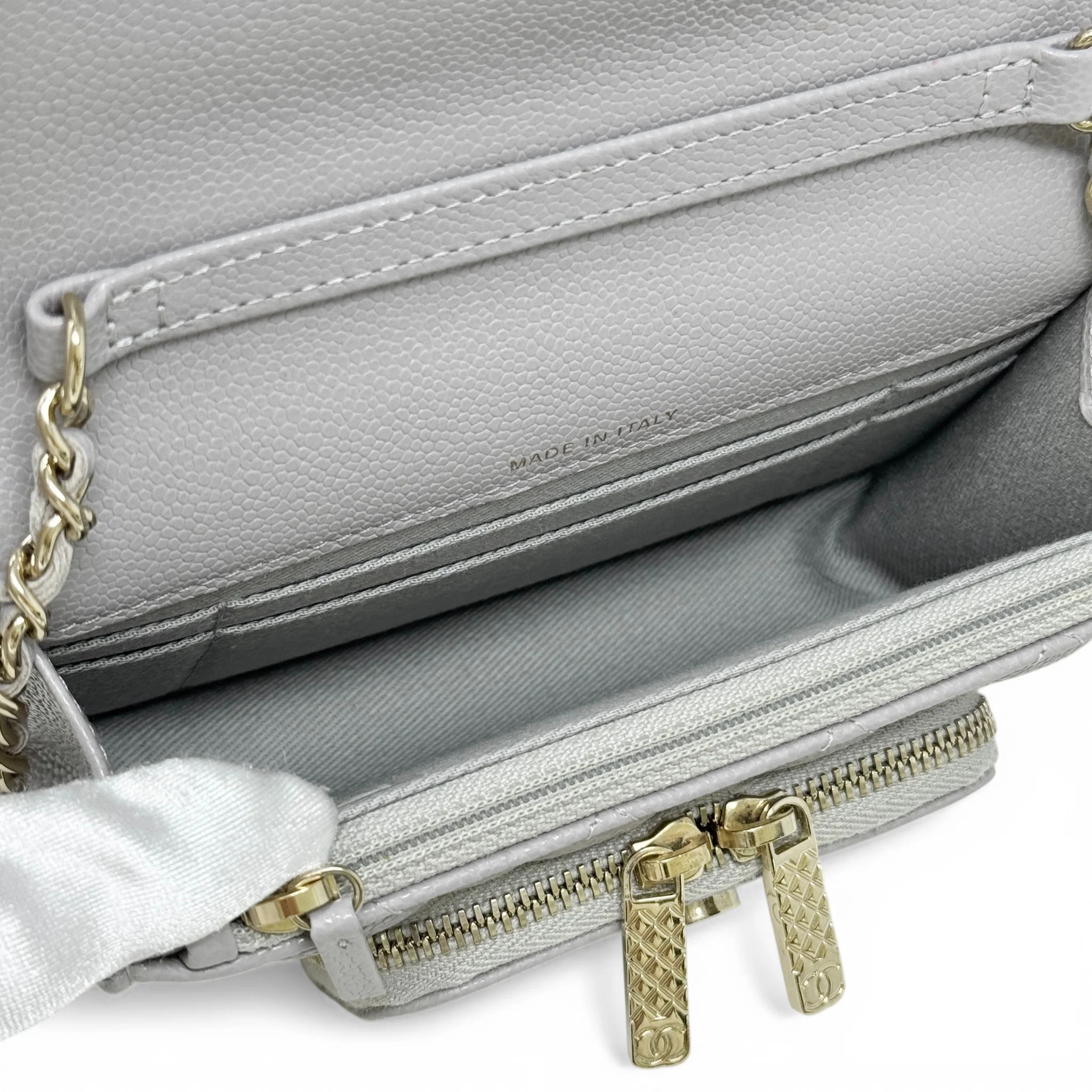 Chanel Grey Micro Business Affinity Flap - Image 12