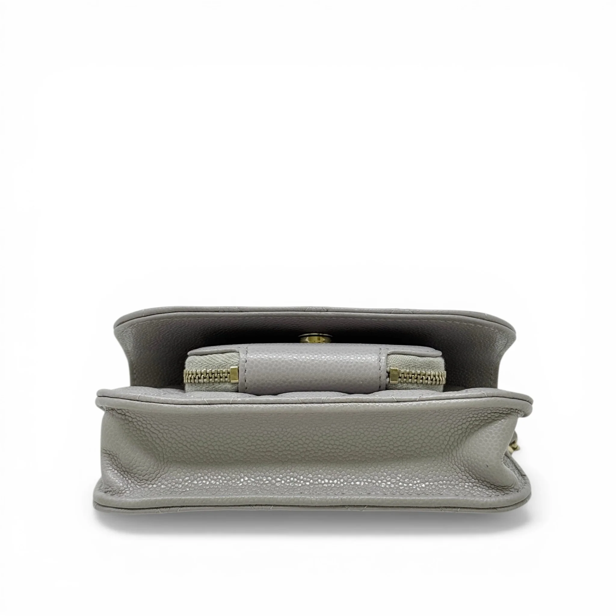 Chanel Grey Micro Business Affinity Flap - Image 5