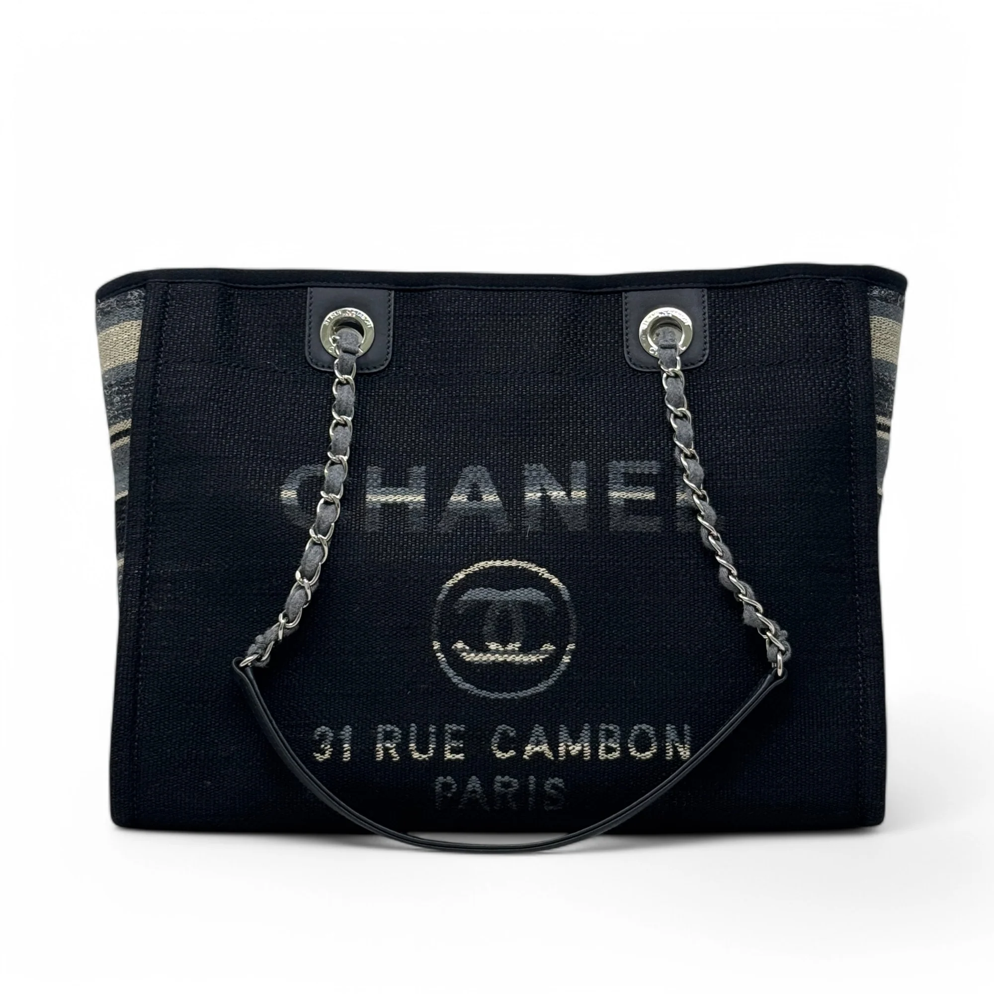 Chanel Black Small Deauville Tote
