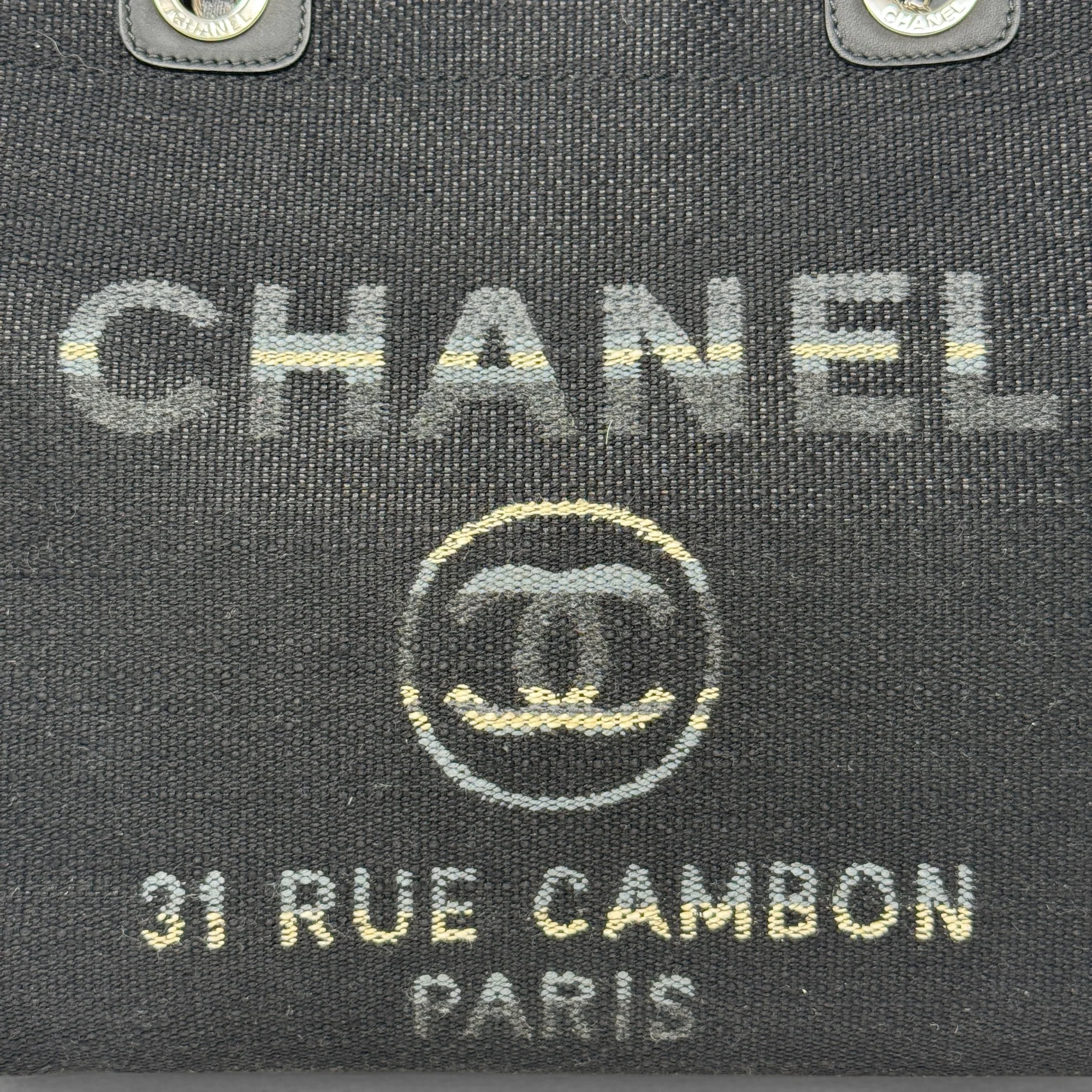 Chanel Black Small Deauville Tote - Image 10