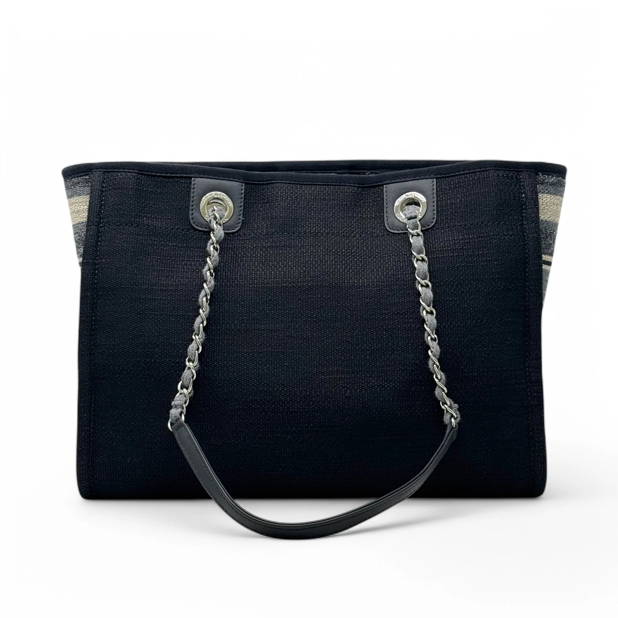 Chanel Black Small Deauville Tote - Image 3