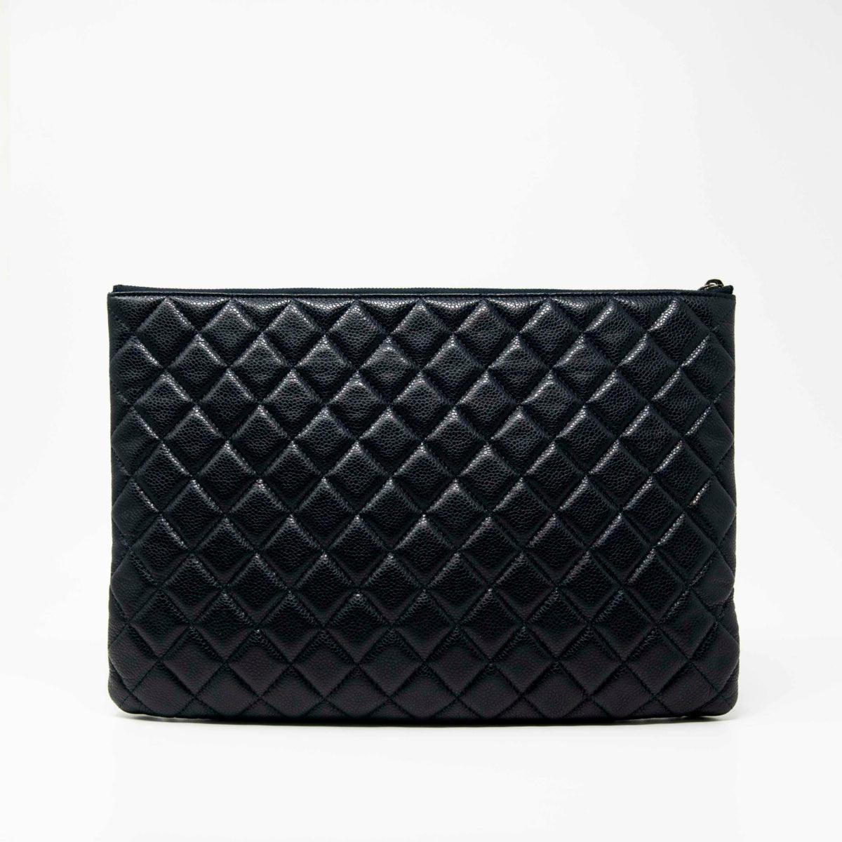 Chanel Navy Medium O Case Pouch - Image 3