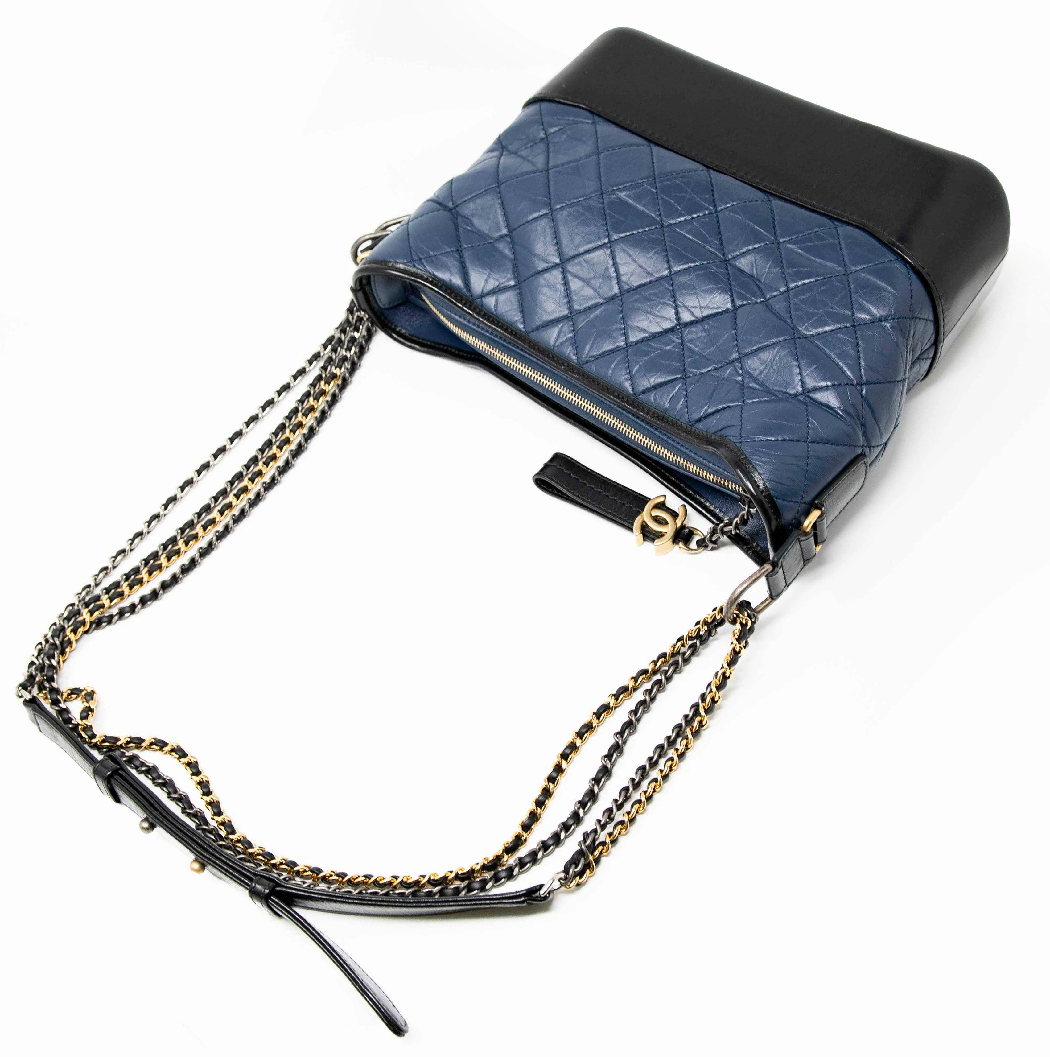 Chanel Navy Blue Medium Gabrielle Hobo - Image 13