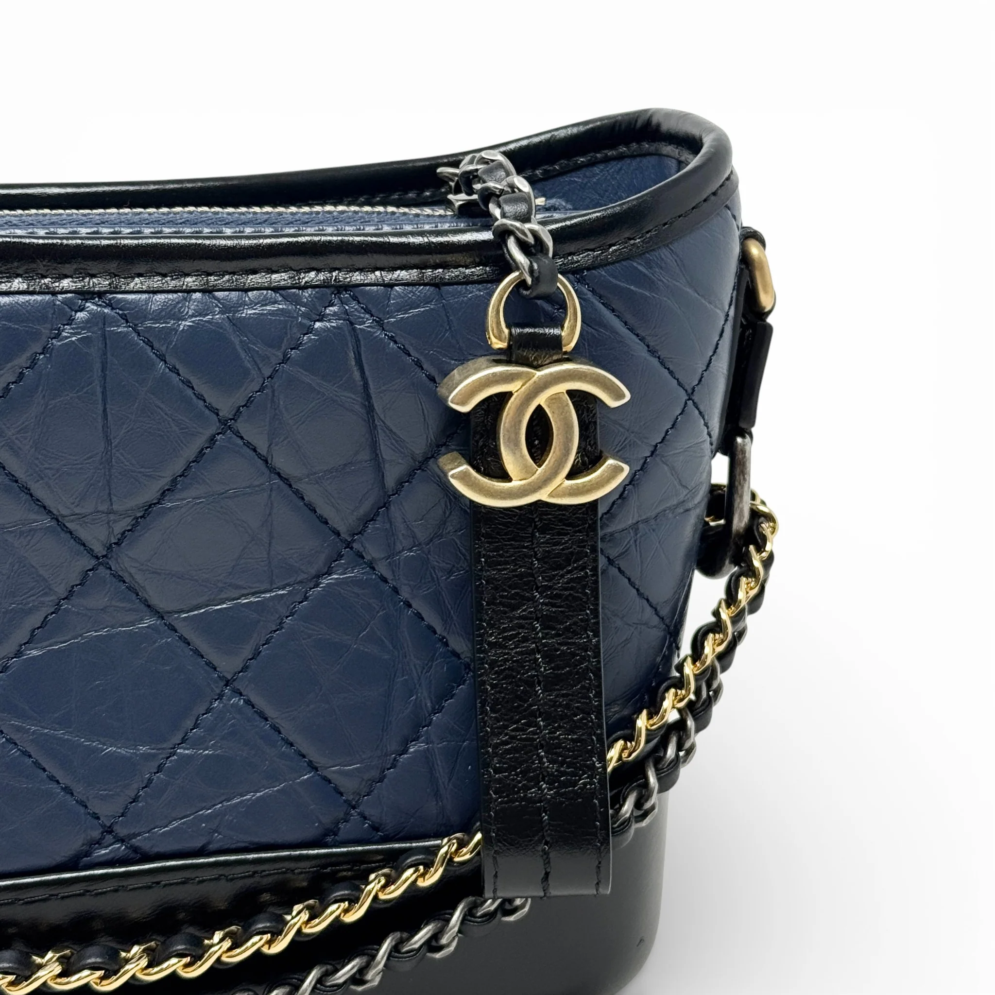 Chanel Navy Small Gabrielle Hobo - Image 10