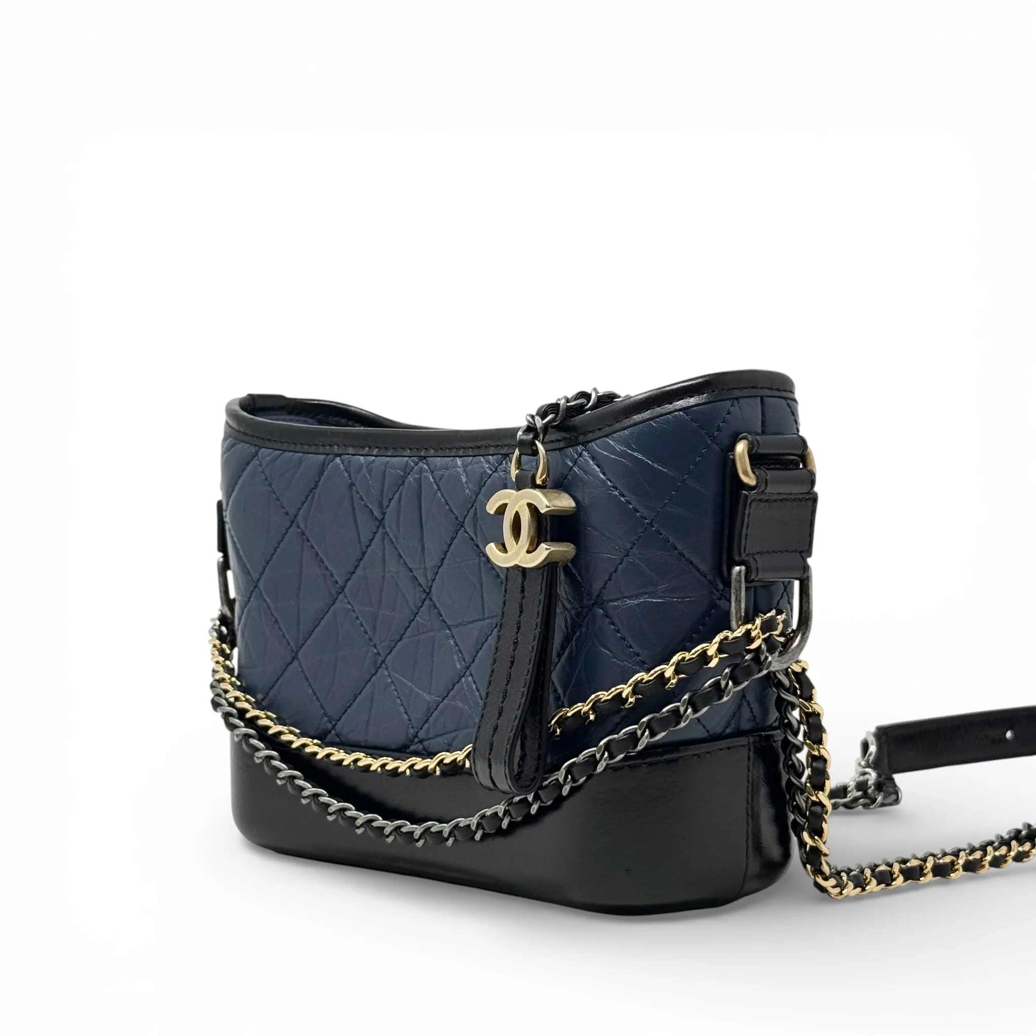 Chanel Navy Small Gabrielle Hobo - Image 2