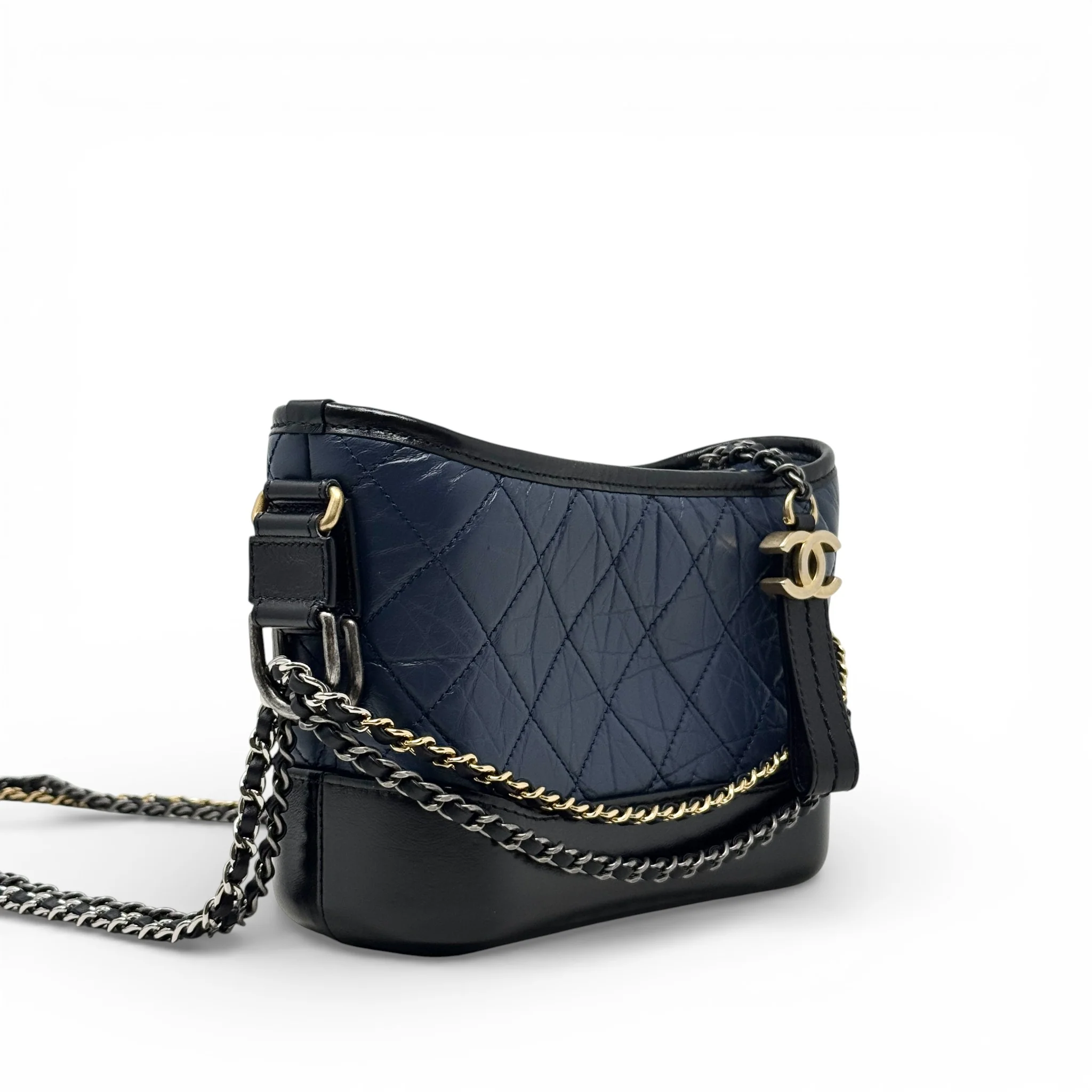 Chanel Navy Small Gabrielle Hobo - Image 4