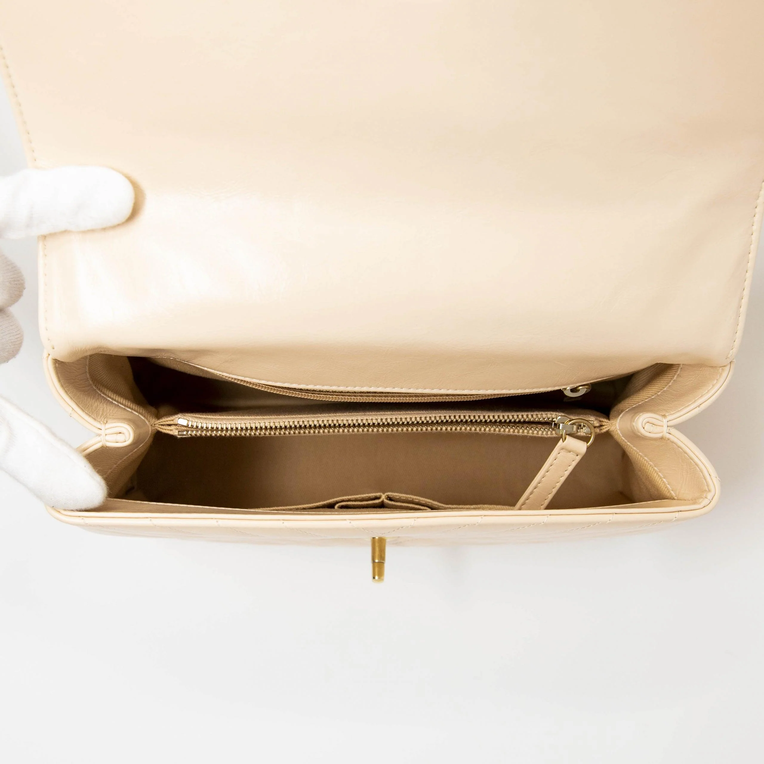 Chanel Beige Medium Coco Handle - Image 12