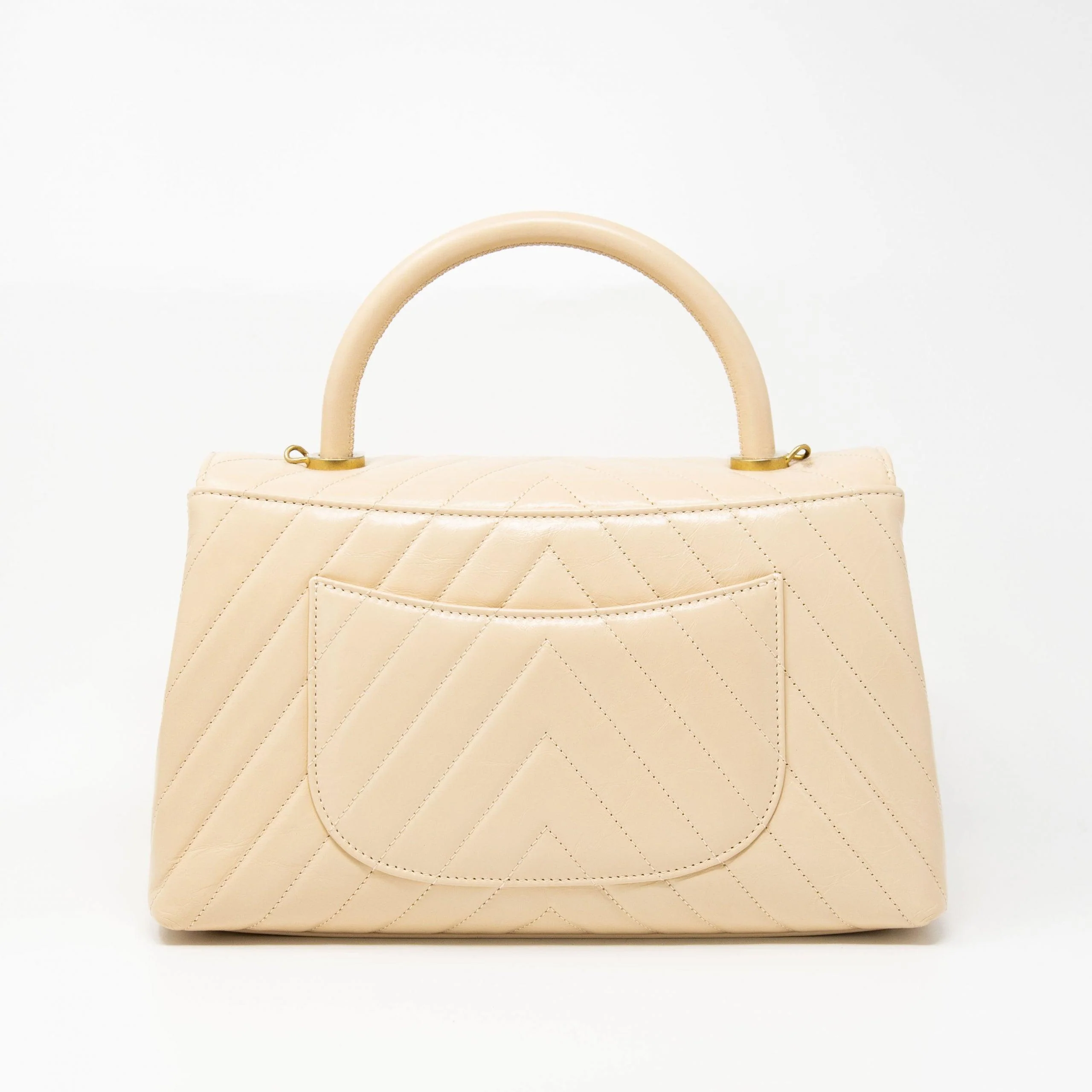 Chanel Beige Medium Coco Handle - Image 3